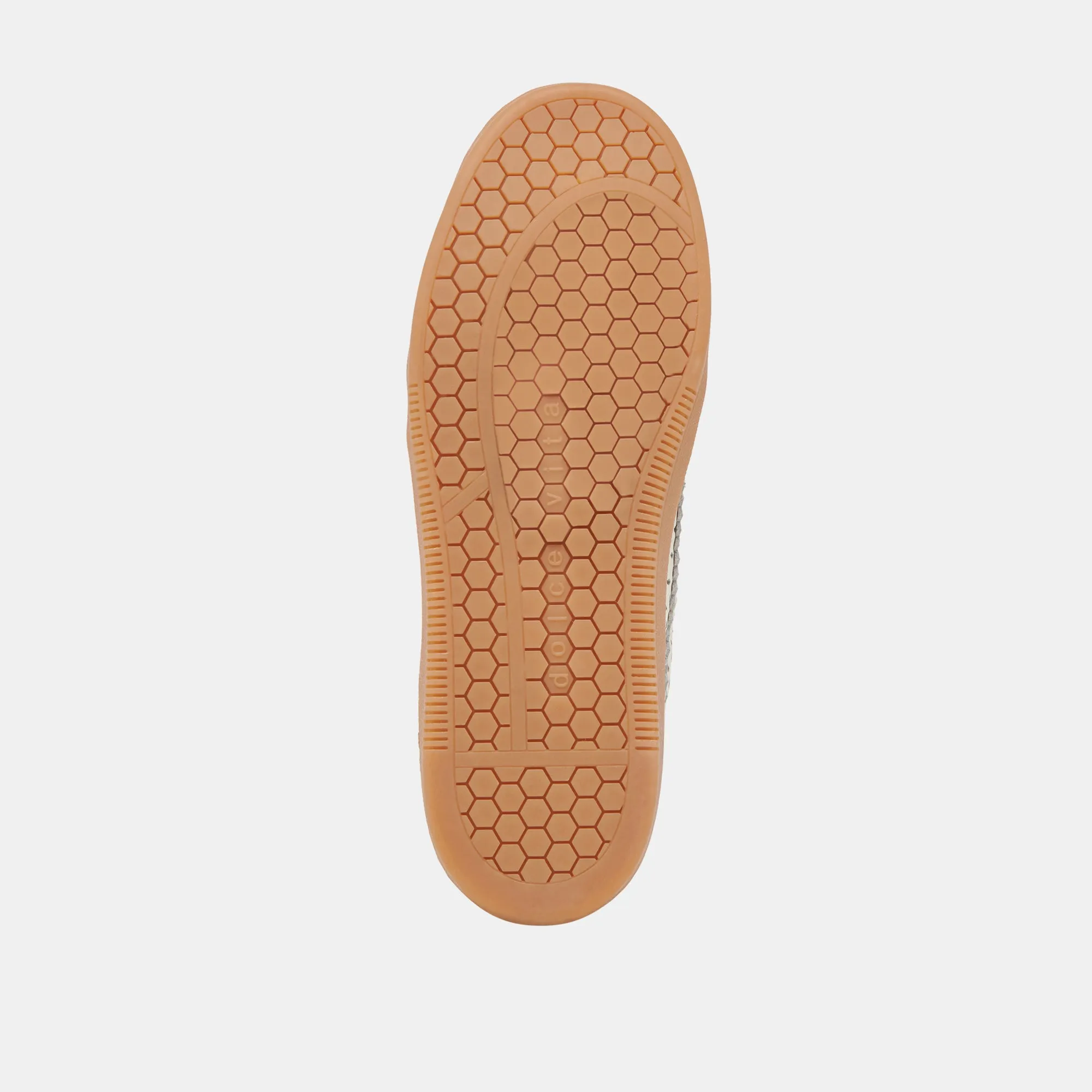 HINWEIS ÖSEN-PERFORIERUNG SNEAKER WEISSES LEDER