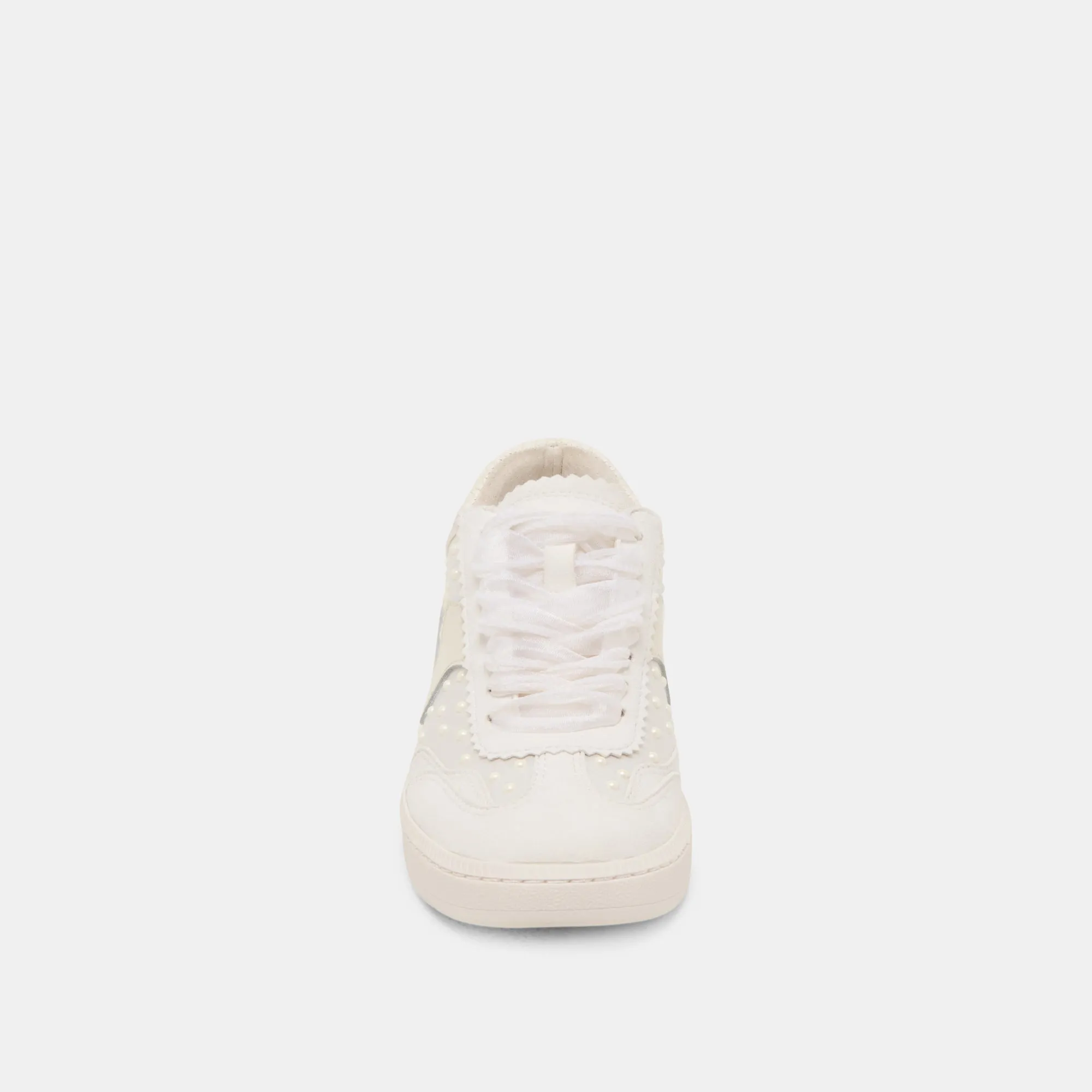 HINWEIS PEARL SNEAKERS OFF WHITE SATIN