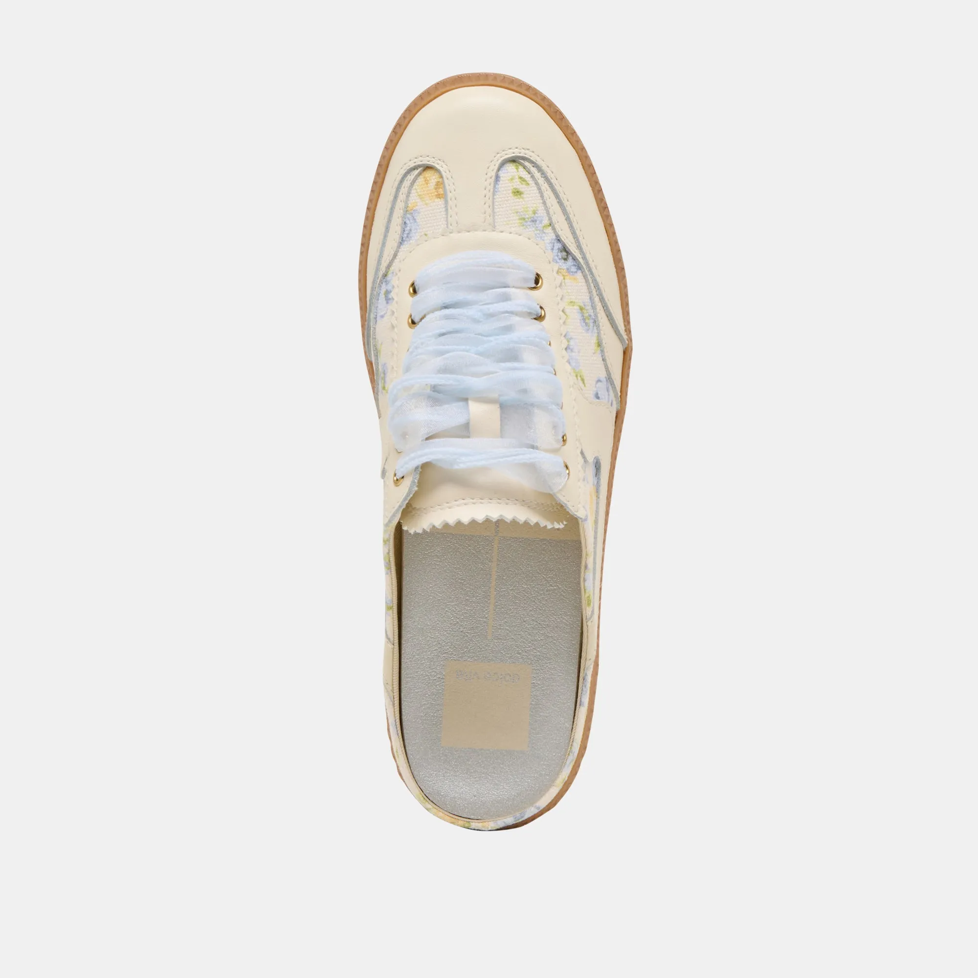 HINWEIS SLIDE SNEAKERS BLAU BLUMENLEDER