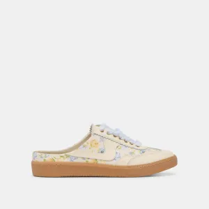 HINWEIS SLIDE SNEAKERS BLAU BLUMENLEDER