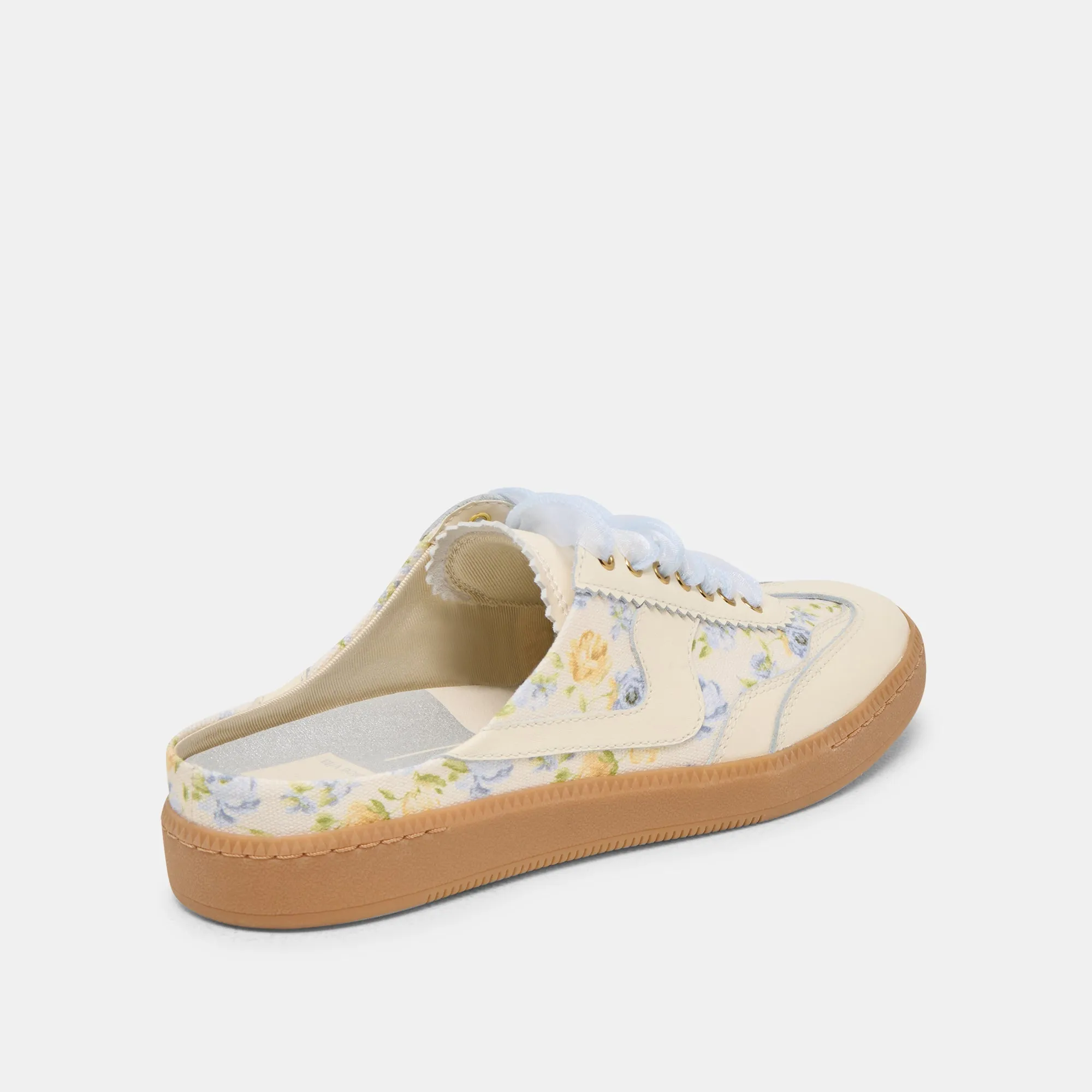 HINWEIS SLIDE SNEAKERS BLAU BLUMENLEDER