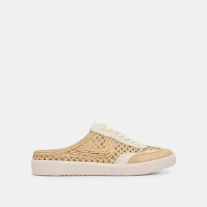 HINWEIS SLIDE GEFLOCHTENE SNEAKERS LT NATUR GEFLOCHTENE RAFFIA