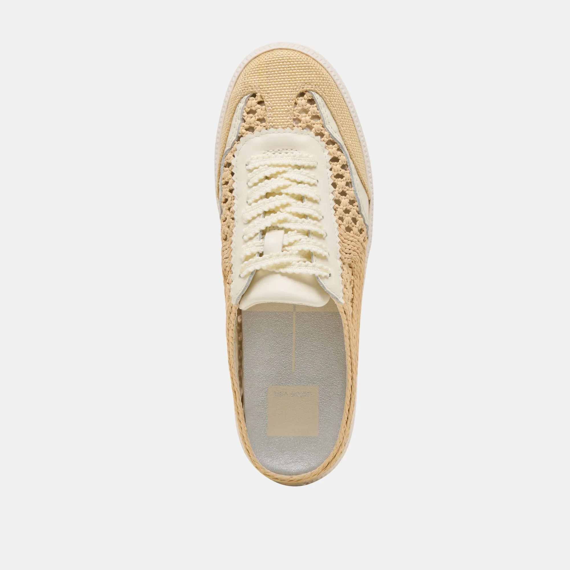 HINWEIS SLIDE GEFLOCHTENE SNEAKERS LT NATUR GEFLOCHTENE RAFFIA