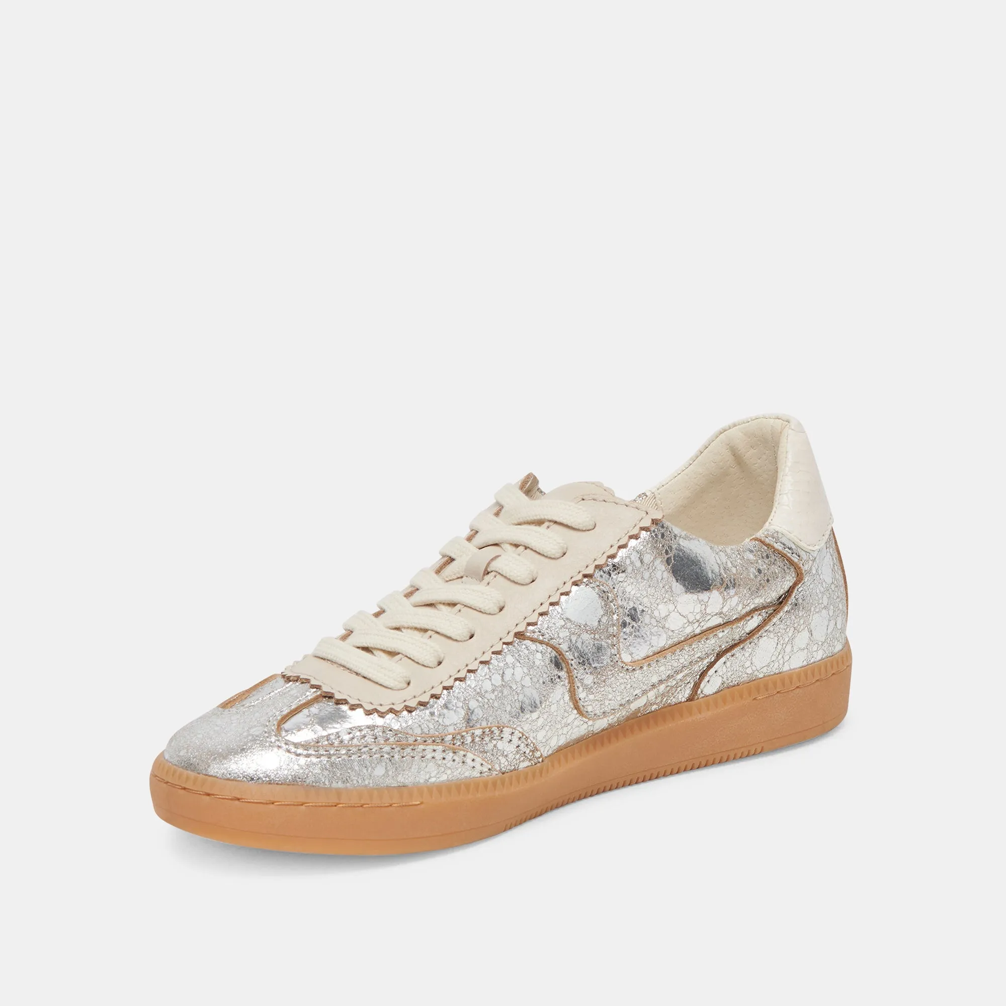 NOTICE SNEAKERS SILVER DISTRESSED LEDER