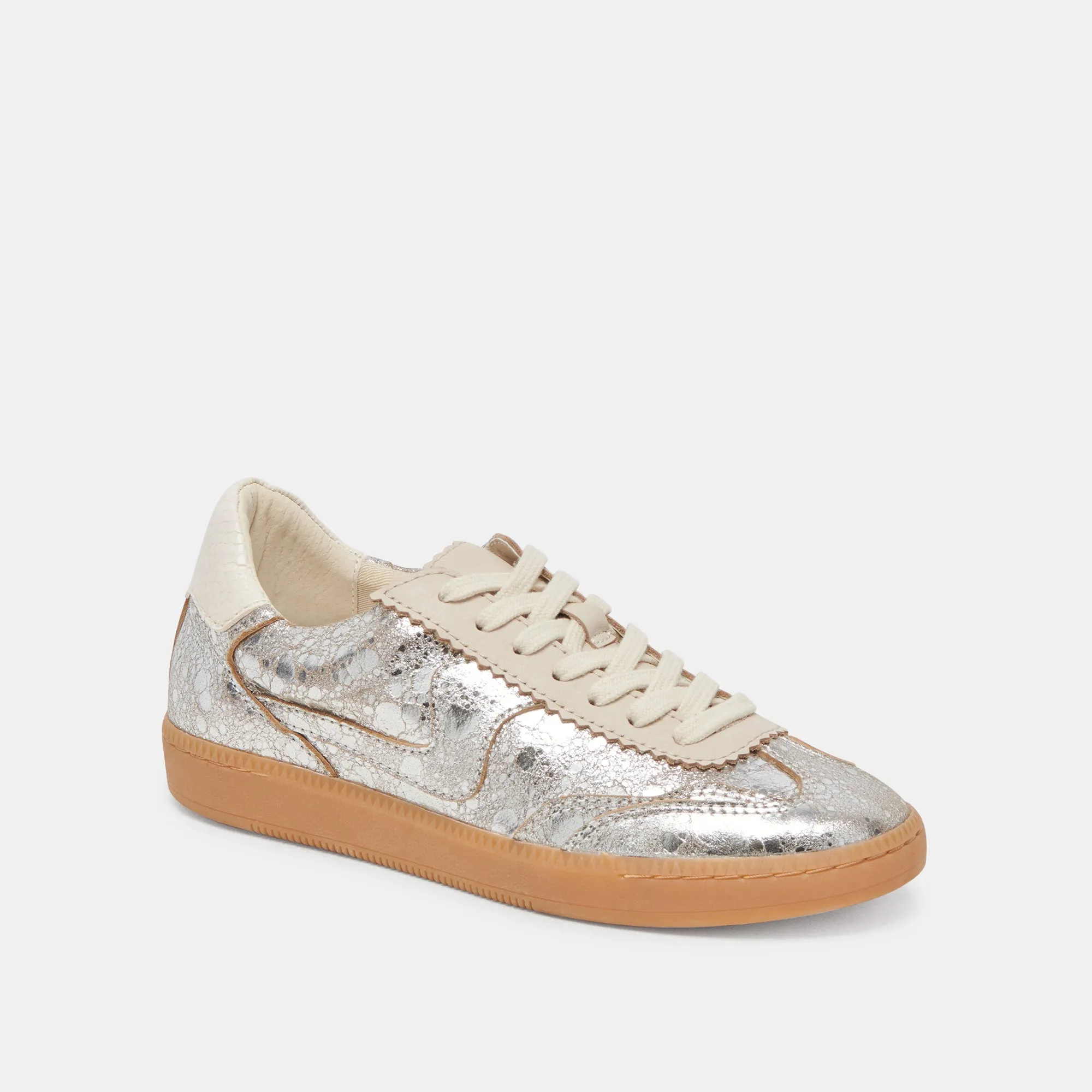 NOTICE SNEAKERS SILVER DISTRESSED LEDER
