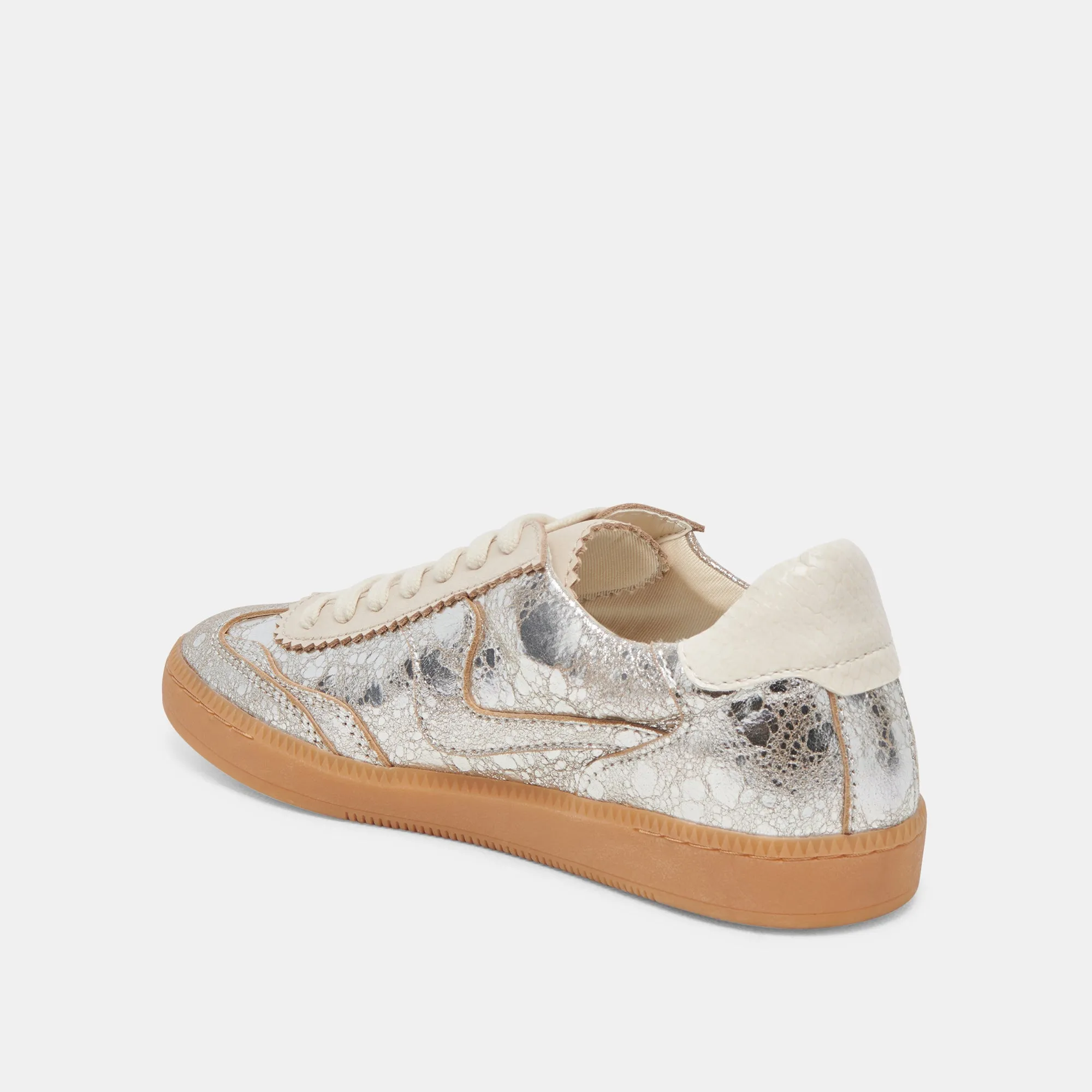 NOTICE SNEAKERS SILVER DISTRESSED LEDER