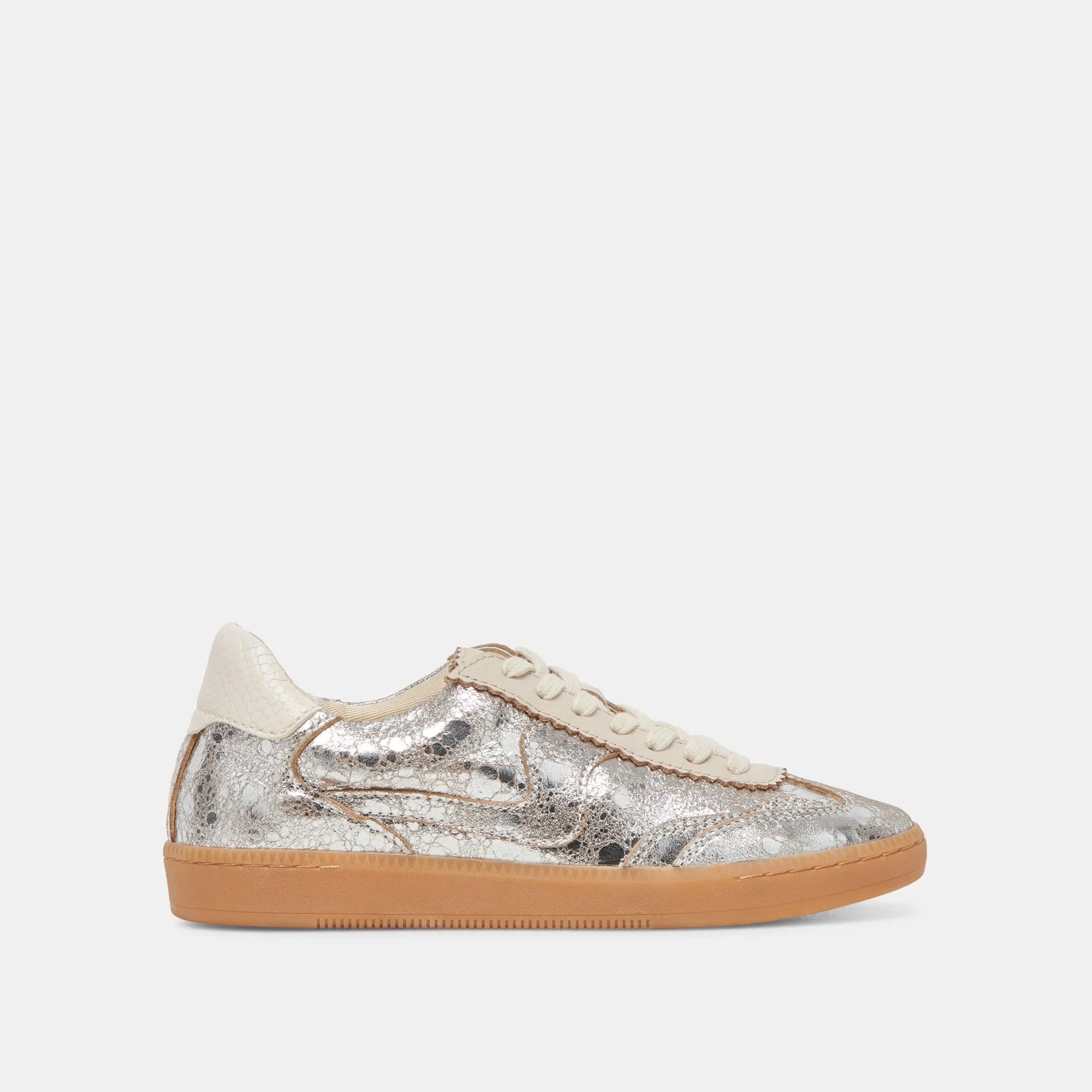 NOTICE SNEAKERS SILVER DISTRESSED LEDER