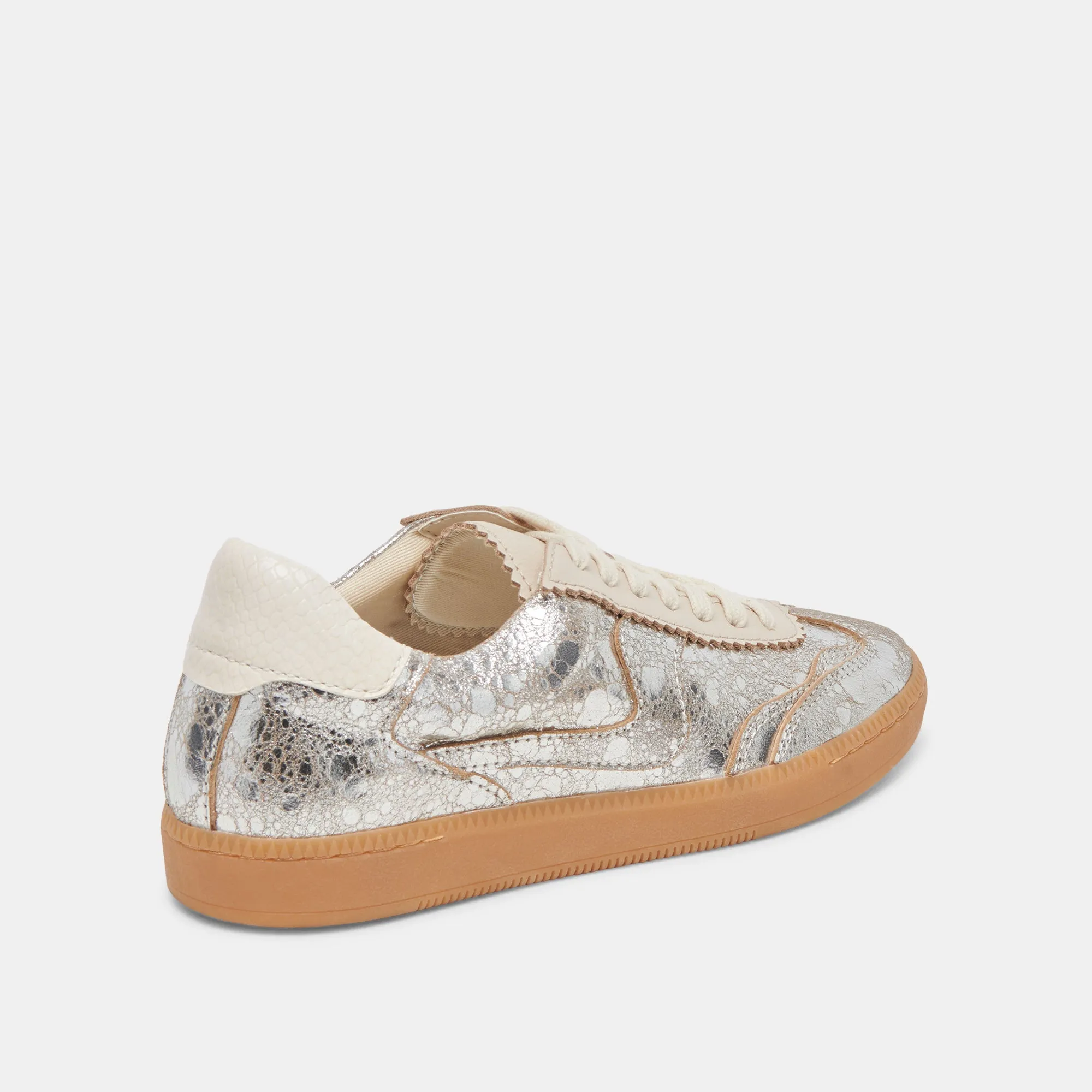 NOTICE SNEAKERS SILVER DISTRESSED LEDER