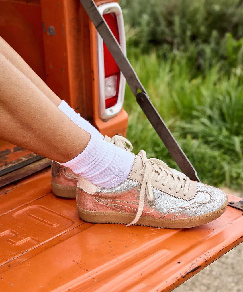 NOTICE SNEAKERS SILVER DISTRESSED LEDER
