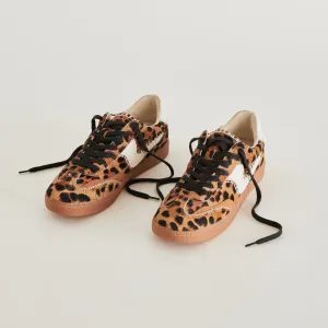 HINWEIS STITCH SNEAKERS DK LEOPARD KALBSHAAR