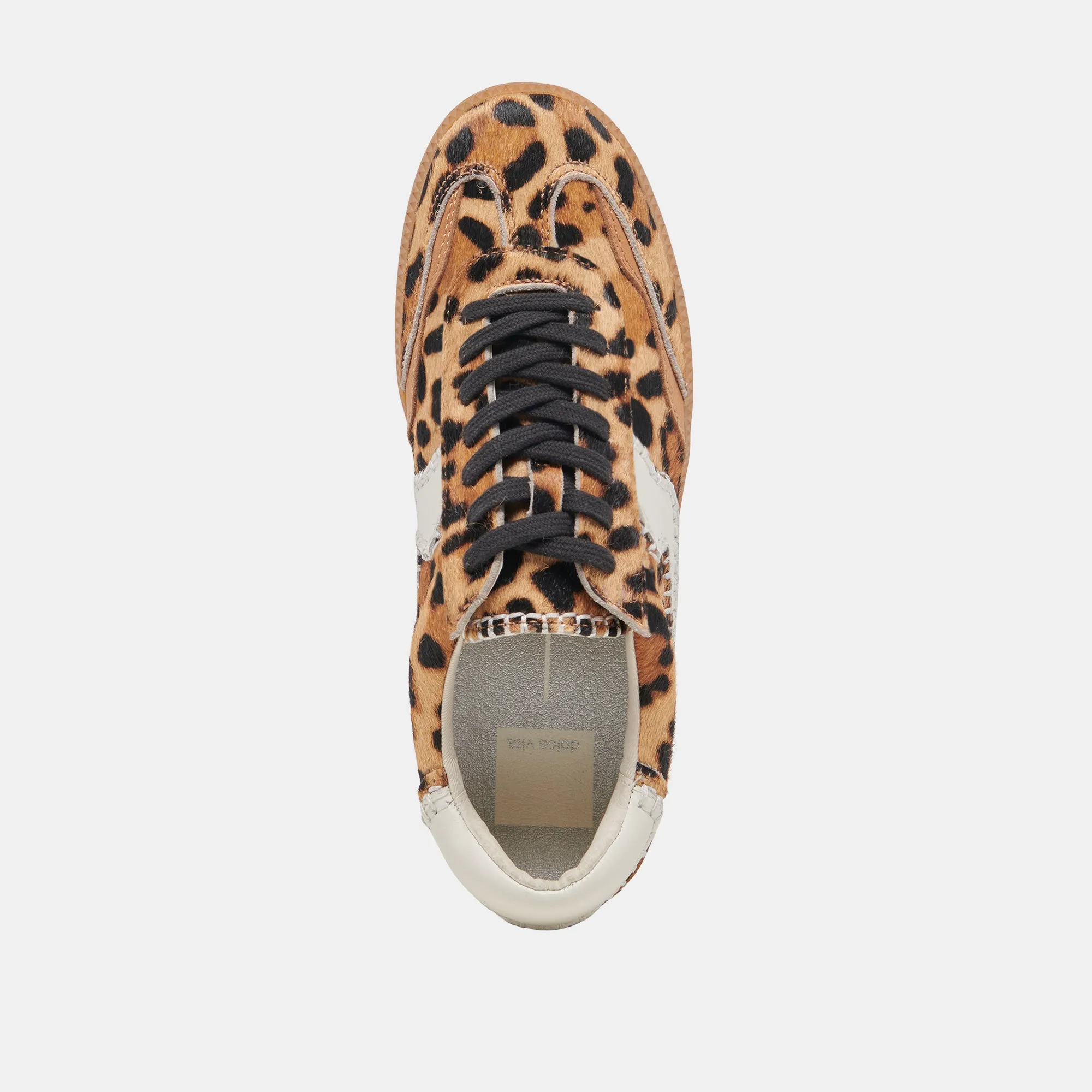 HINWEIS STITCH SNEAKERS DK LEOPARD KALBSHAAR