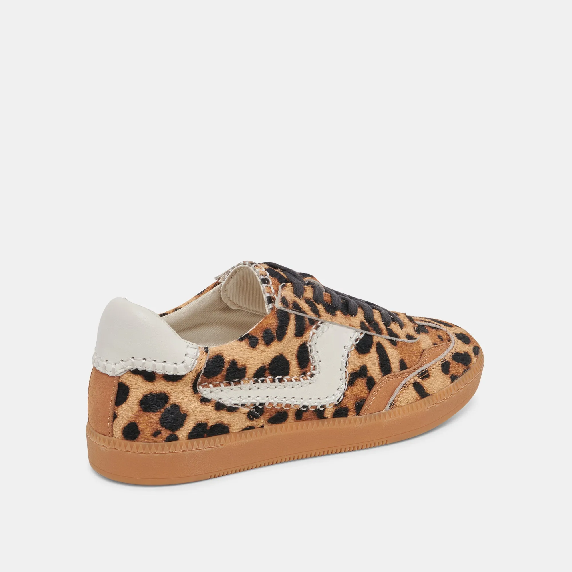 HINWEIS STITCH SNEAKERS DK LEOPARD KALBSHAAR