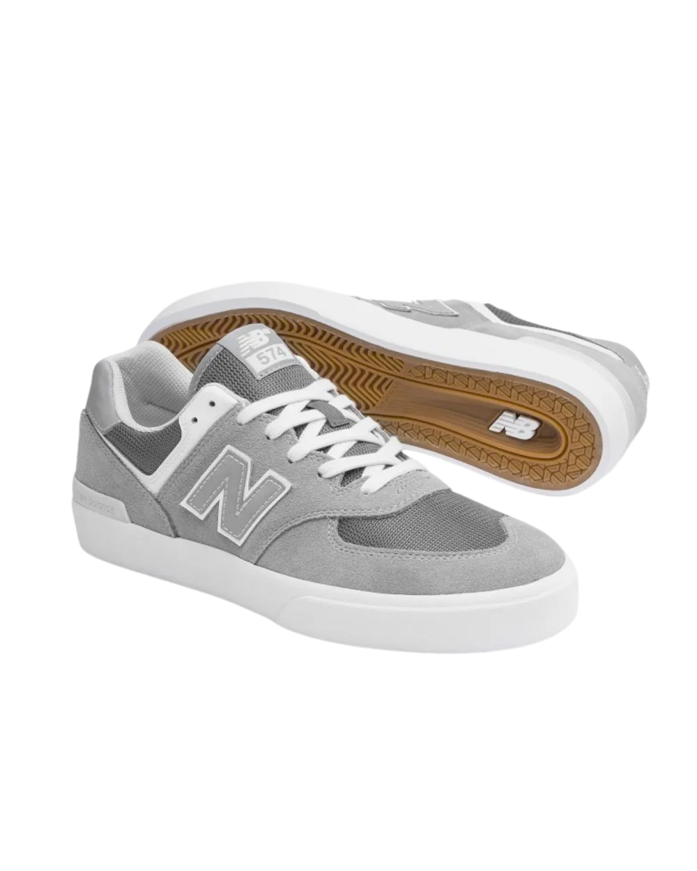 Numerisch 574 Vulkanisierte Schuhe in Grau & Weiß