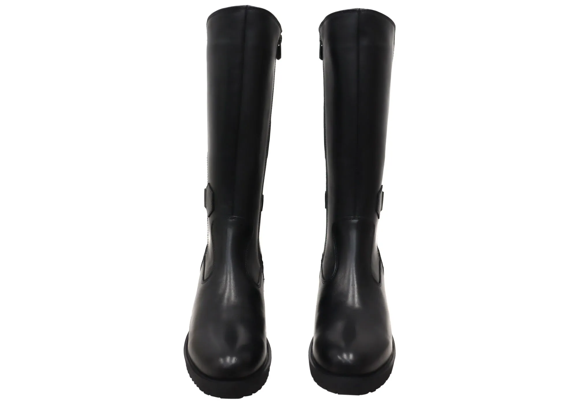 Orizonte Camdera Damen Europäische Bequeme Leder Stiefel Mittlere Wade Orizonte Schuhe