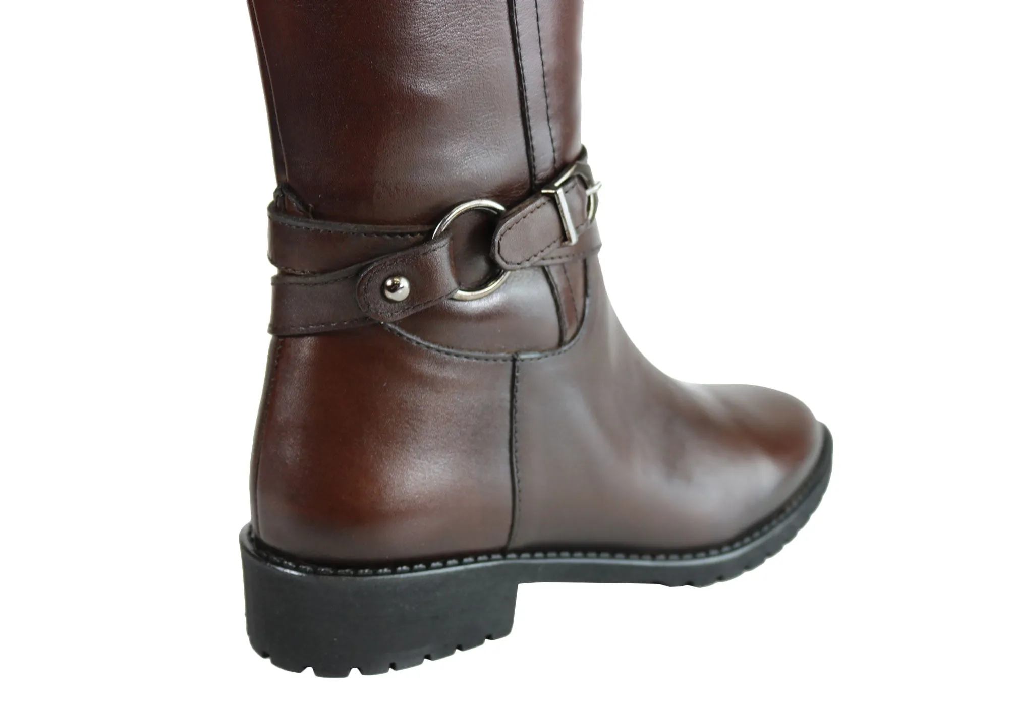 Orizonte Hobart Damen Bequeme Europäische Leder Stiefel Kniehohe Stiefel Orizonte Schuhe