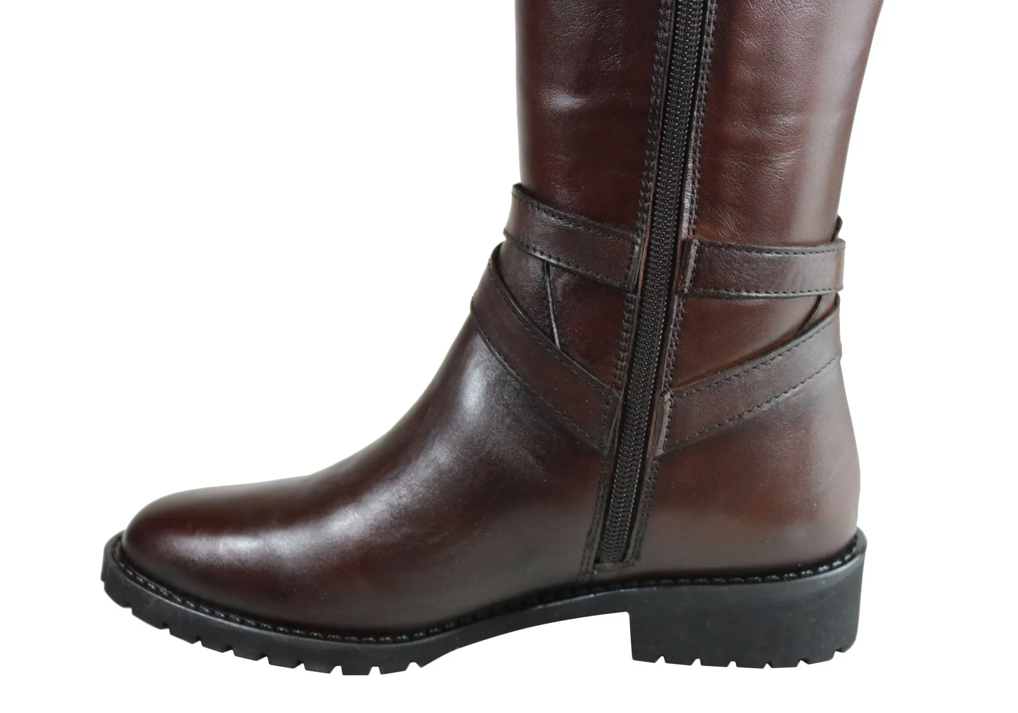 Orizonte Hobart Damen Bequeme Europäische Leder Stiefel Kniehohe Stiefel Orizonte Schuhe