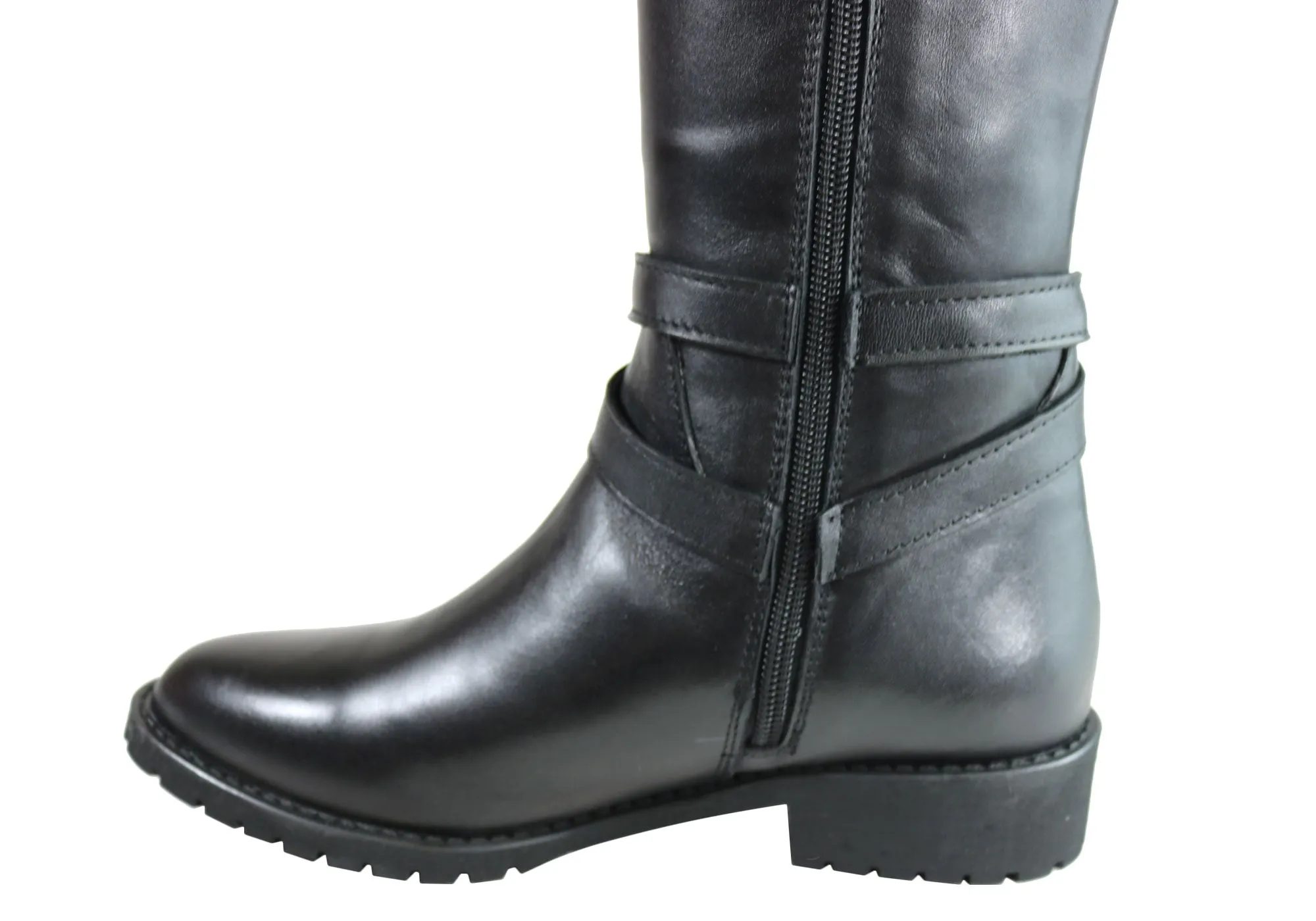 Orizonte Hobart Damen Bequeme Europäische Leder Stiefel Kniehohe Stiefel Orizonte Schuhe