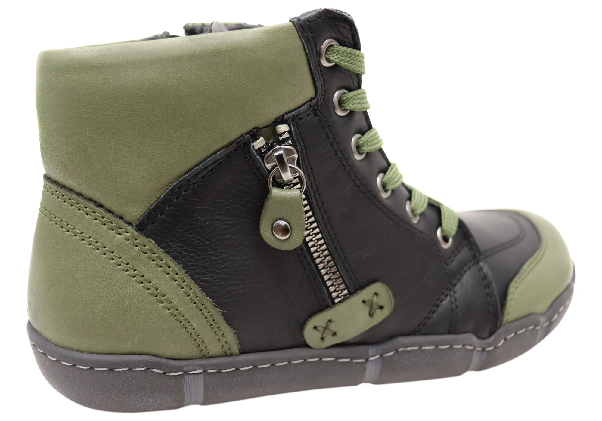 Orizonte Maroona Damen Europäische Bequeme Leder Knöchelstiefel Orizonte Schuhe