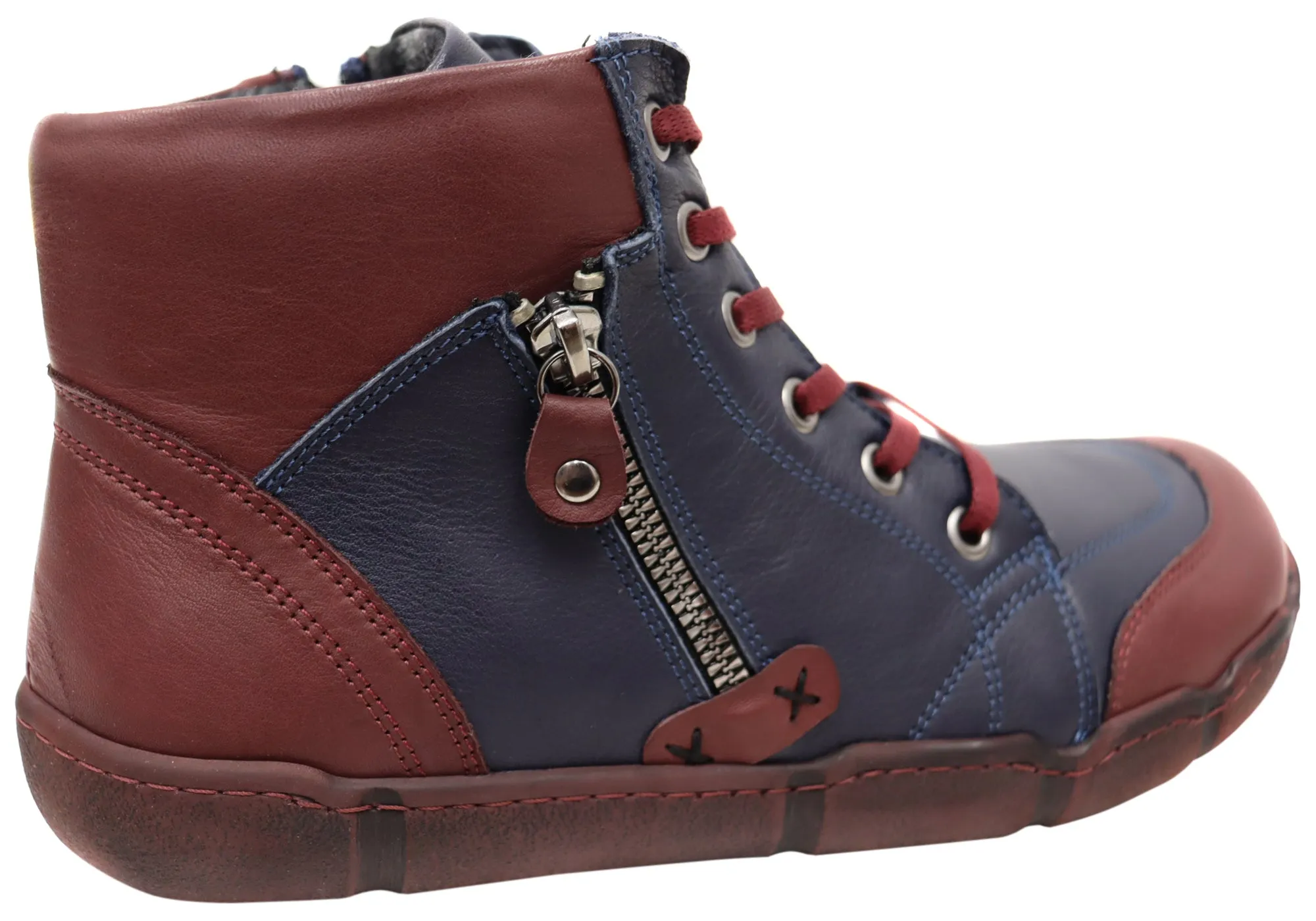 Orizonte Maroona Damen Europäische Bequeme Leder Knöchelstiefel Orizonte Schuhe