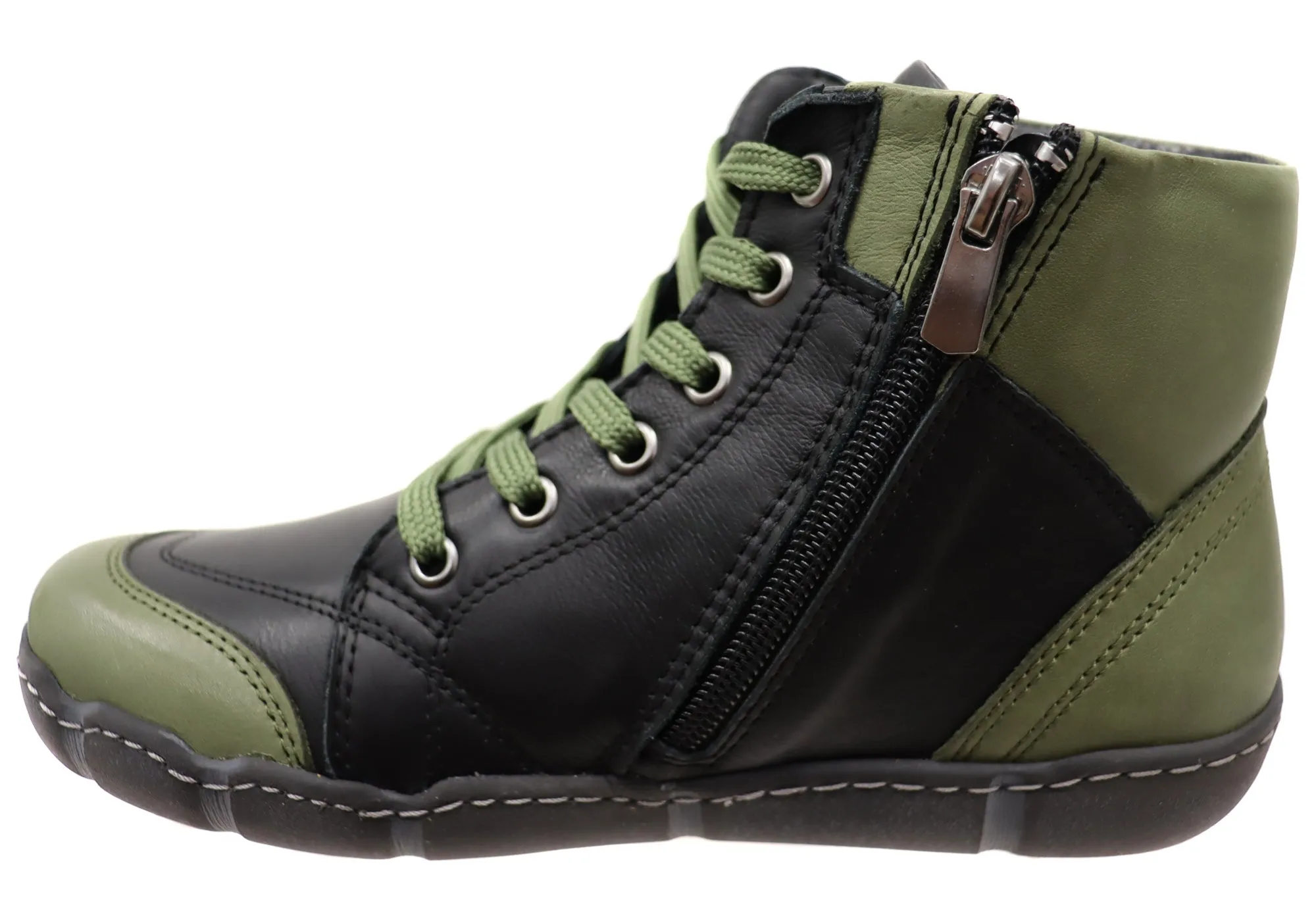Orizonte Maroona Damen Europäische Bequeme Leder Knöchelstiefel Orizonte Schuhe