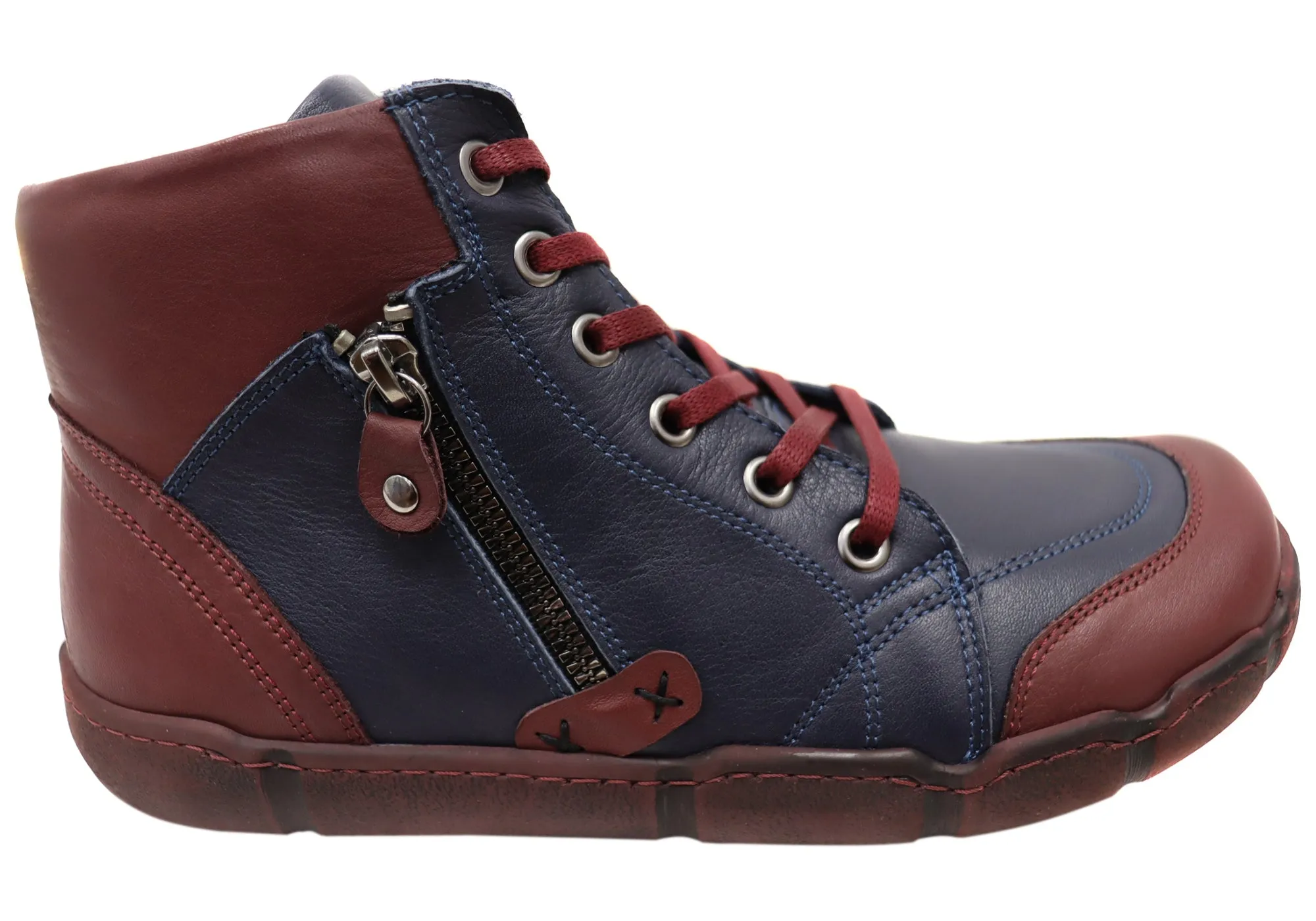 Orizonte Maroona Damen Europäische Bequeme Leder Knöchelstiefel Orizonte Schuhe