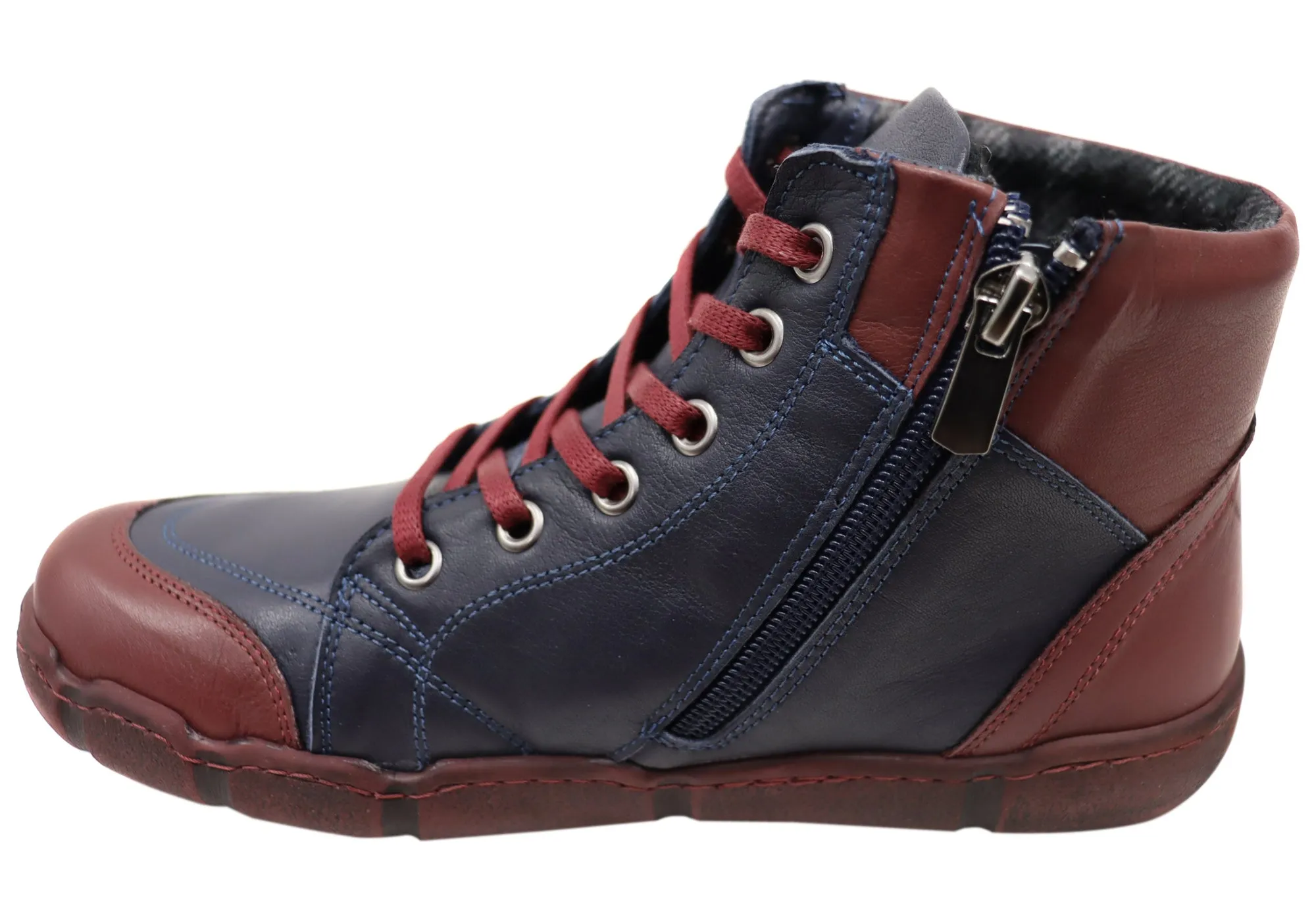Orizonte Maroona Damen Europäische Bequeme Leder Knöchelstiefel Orizonte Schuhe