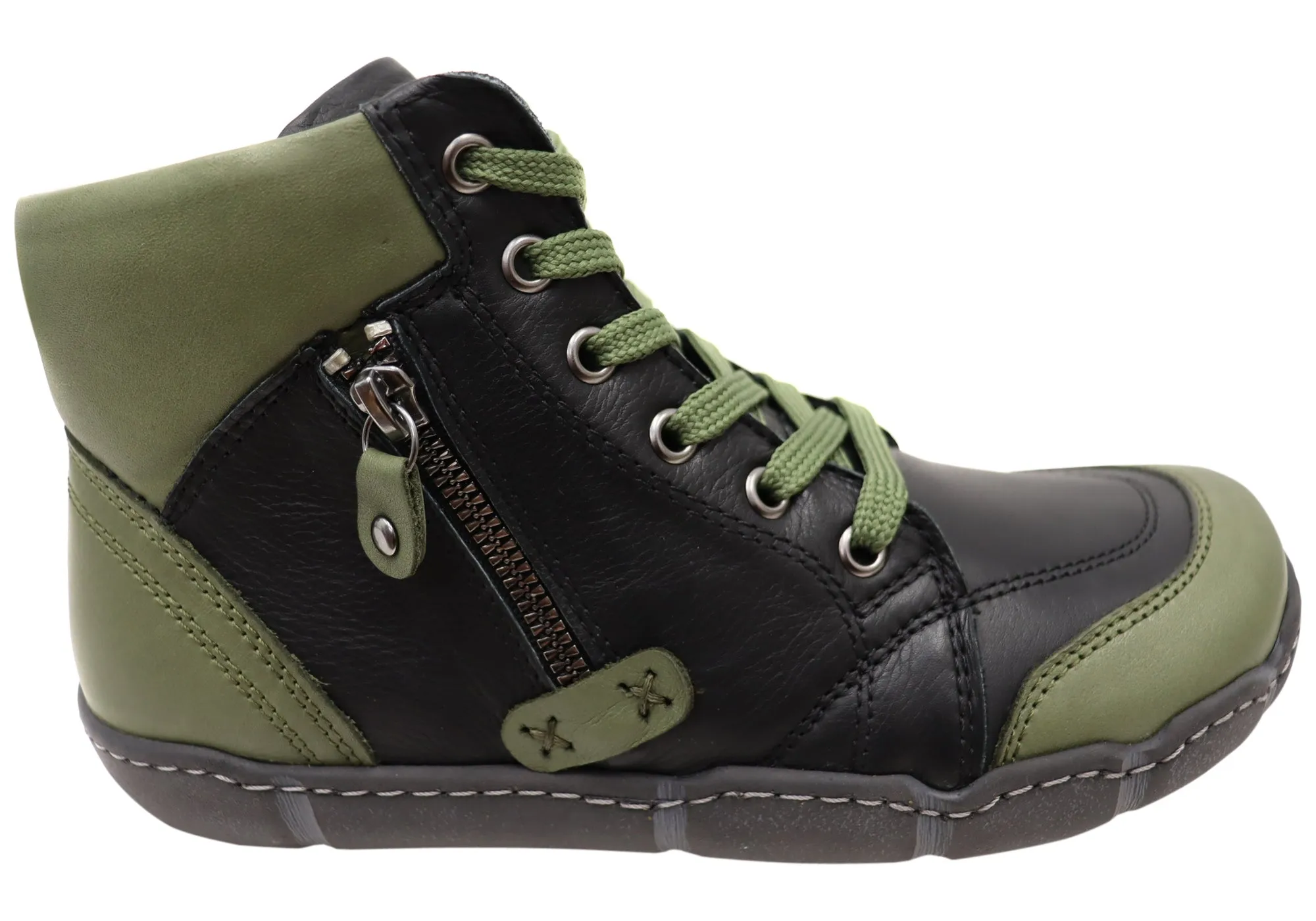 Orizonte Maroona Damen Europäische Bequeme Leder Knöchelstiefel Orizonte Schuhe