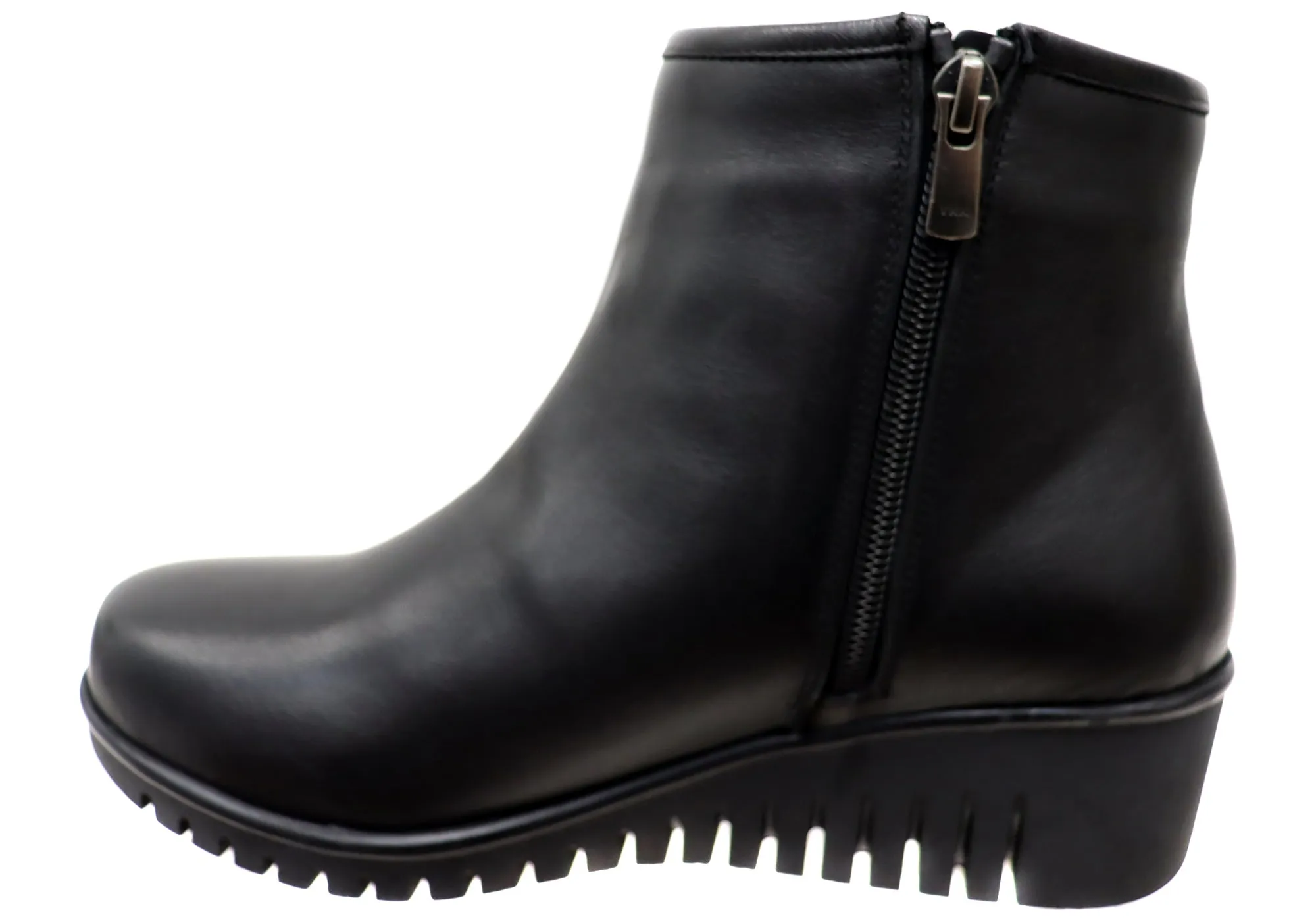 Orizonte Solange Damen Europäische Bequeme Leder Knöchelstiefel Orizonte Schuhe