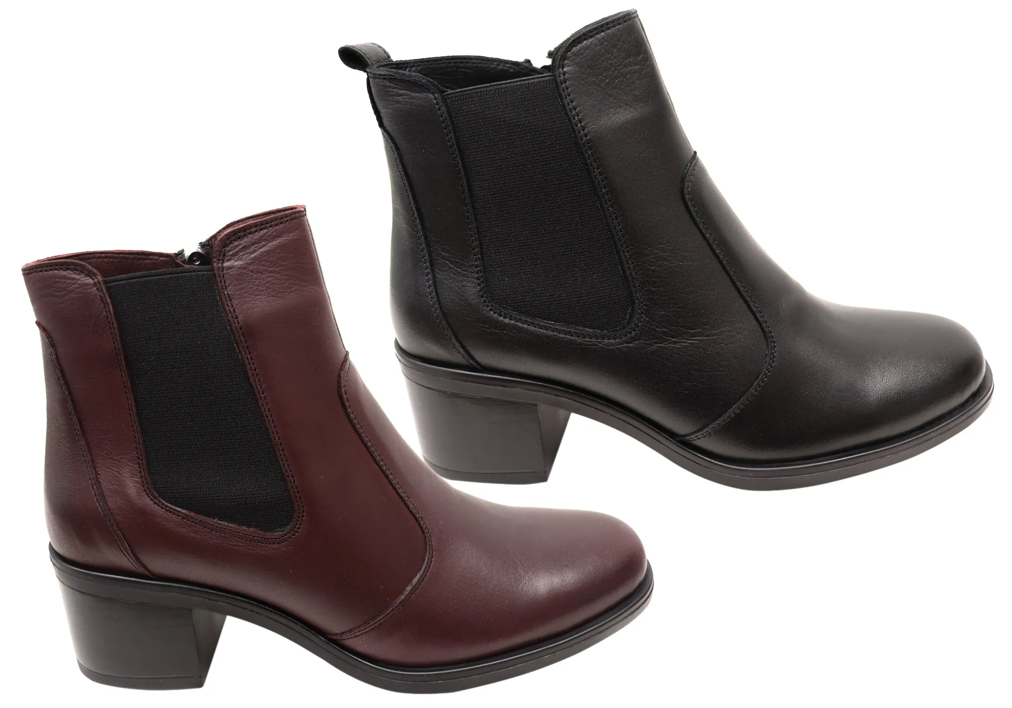 Orizonte Velmer Damen Europäische Bequeme Leder Knöchelstiefel Orizonte Schuhe