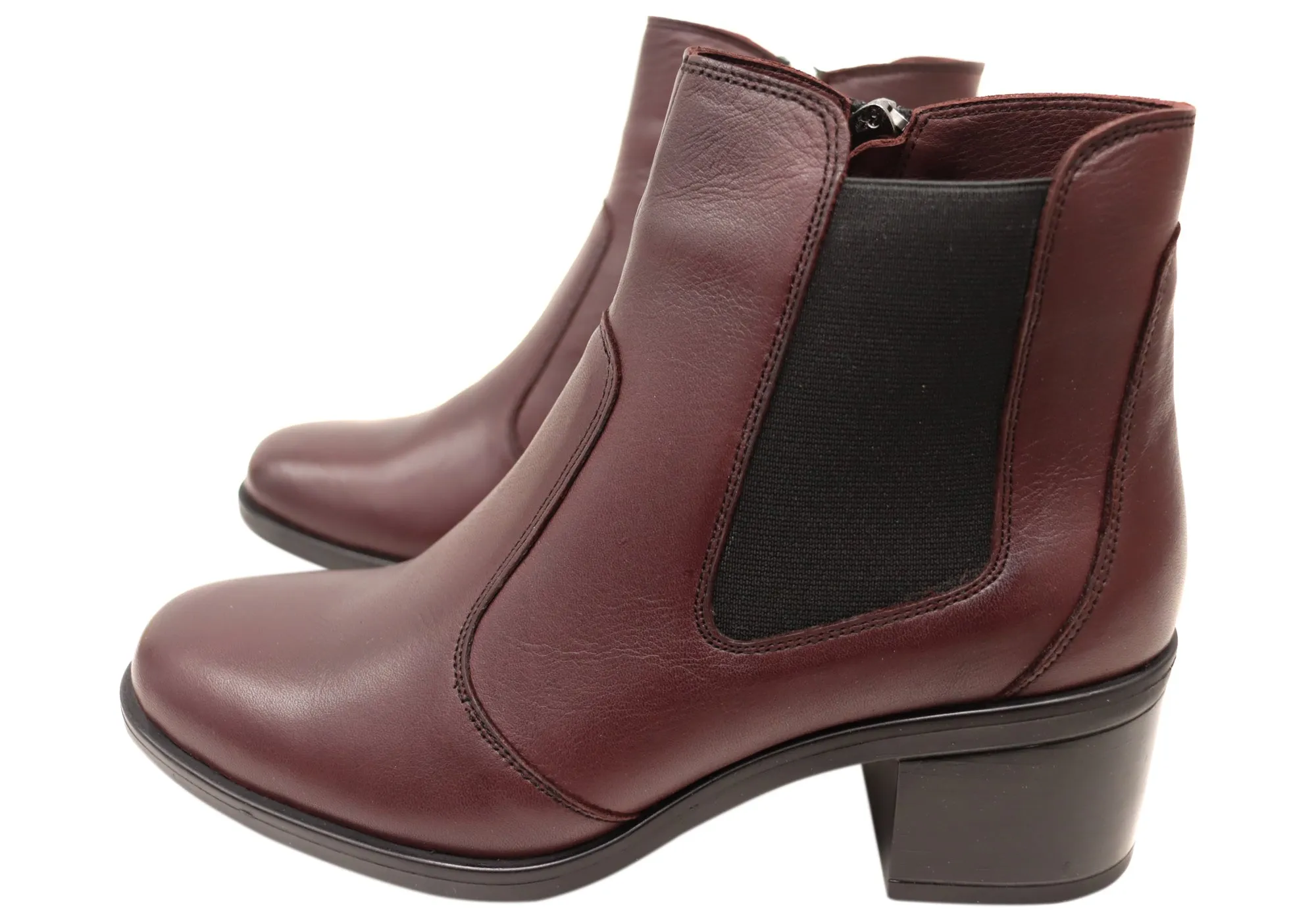 Orizonte Velmer Damen Europäische Bequeme Leder Knöchelstiefel Orizonte Schuhe