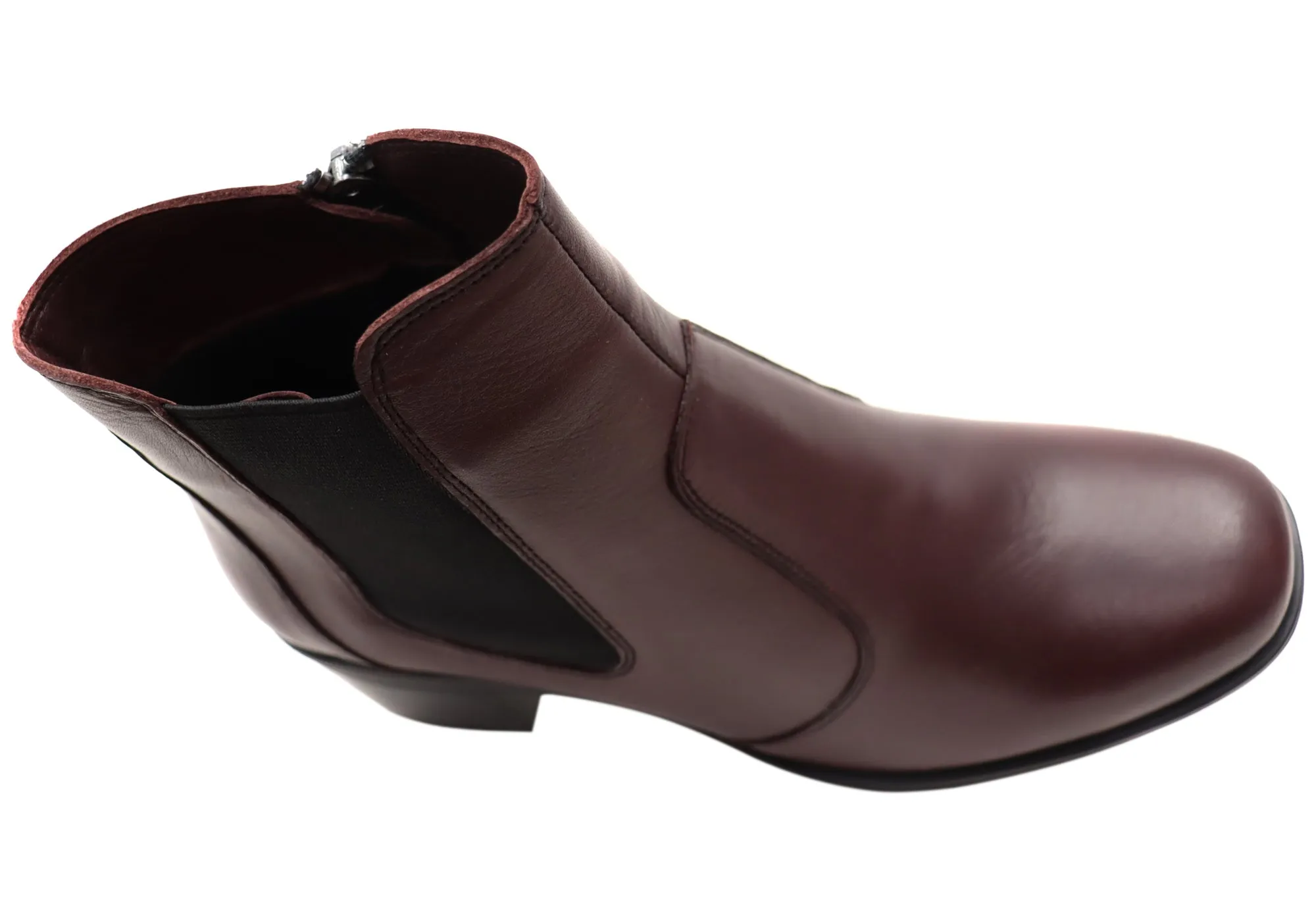 Orizonte Velmer Damen Europäische Bequeme Leder Knöchelstiefel Orizonte Schuhe