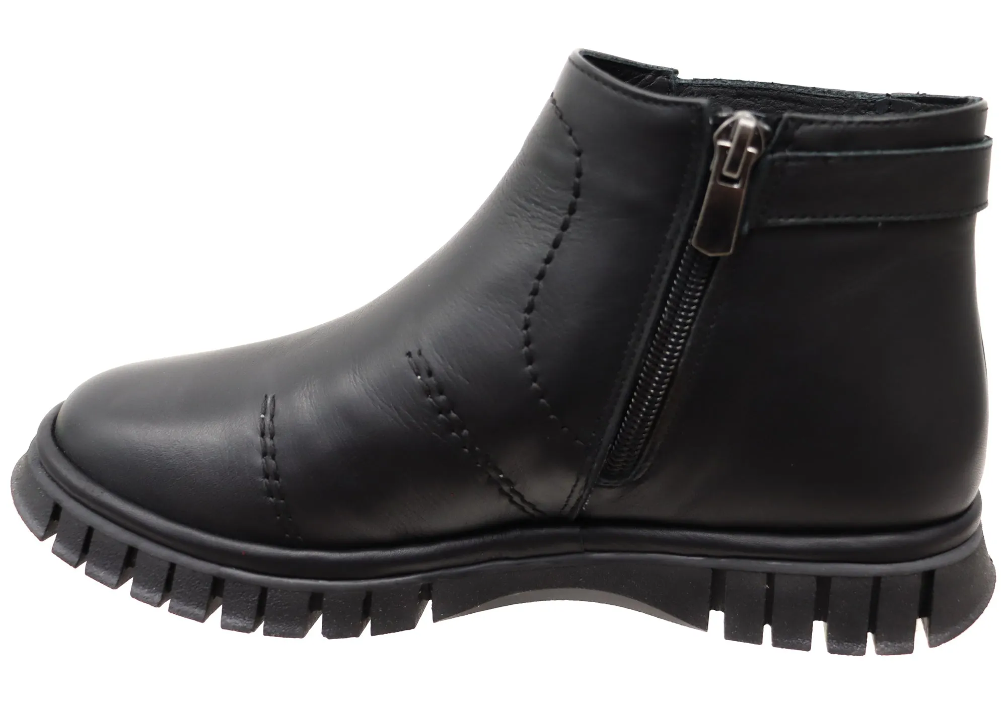 Orizonte Vicinity Damen Europäische Bequeme Leder Knöchelstiefel Orizonte Schuhe