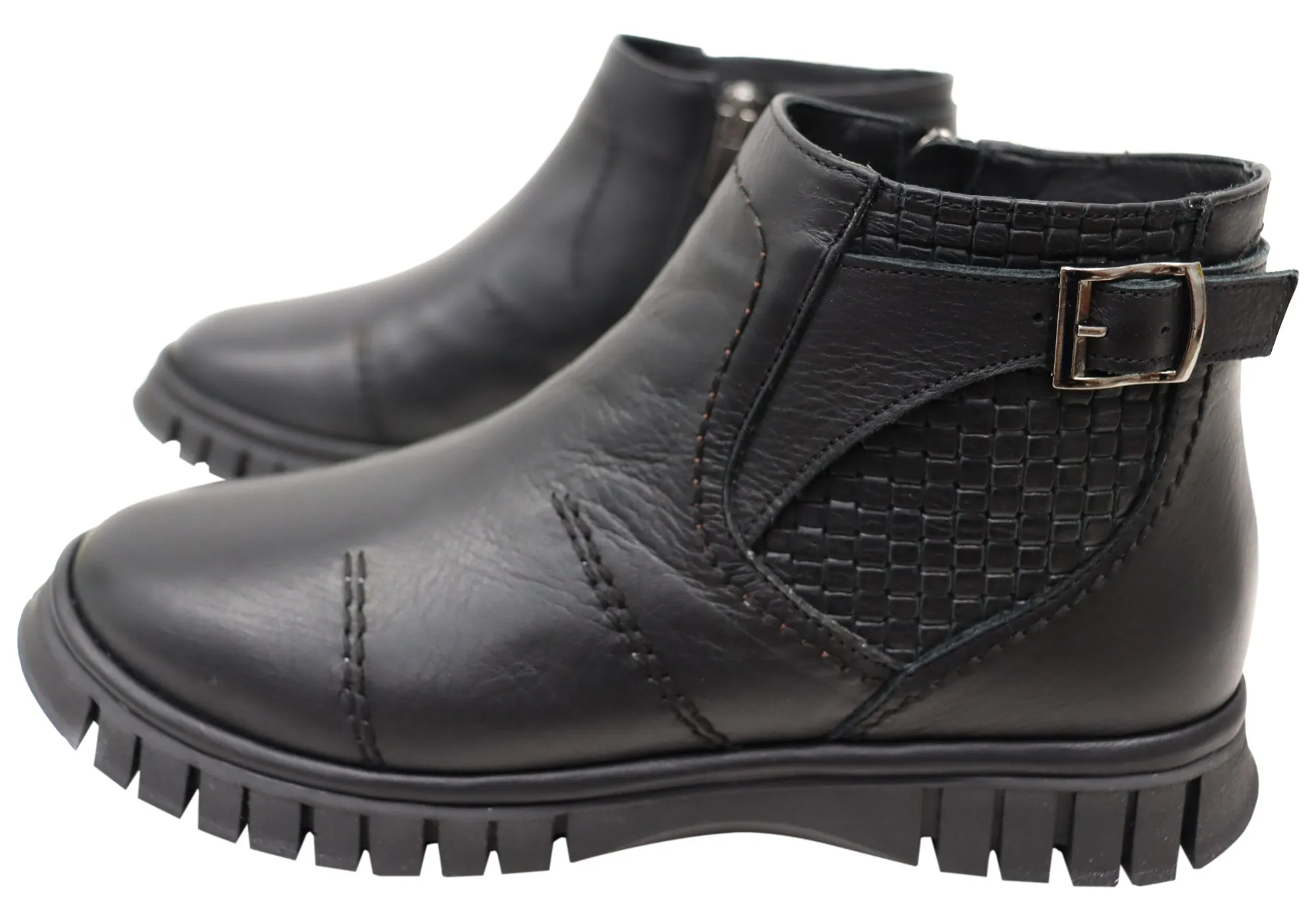 Orizonte Vicinity Damen Europäische Bequeme Leder Knöchelstiefel Orizonte Schuhe