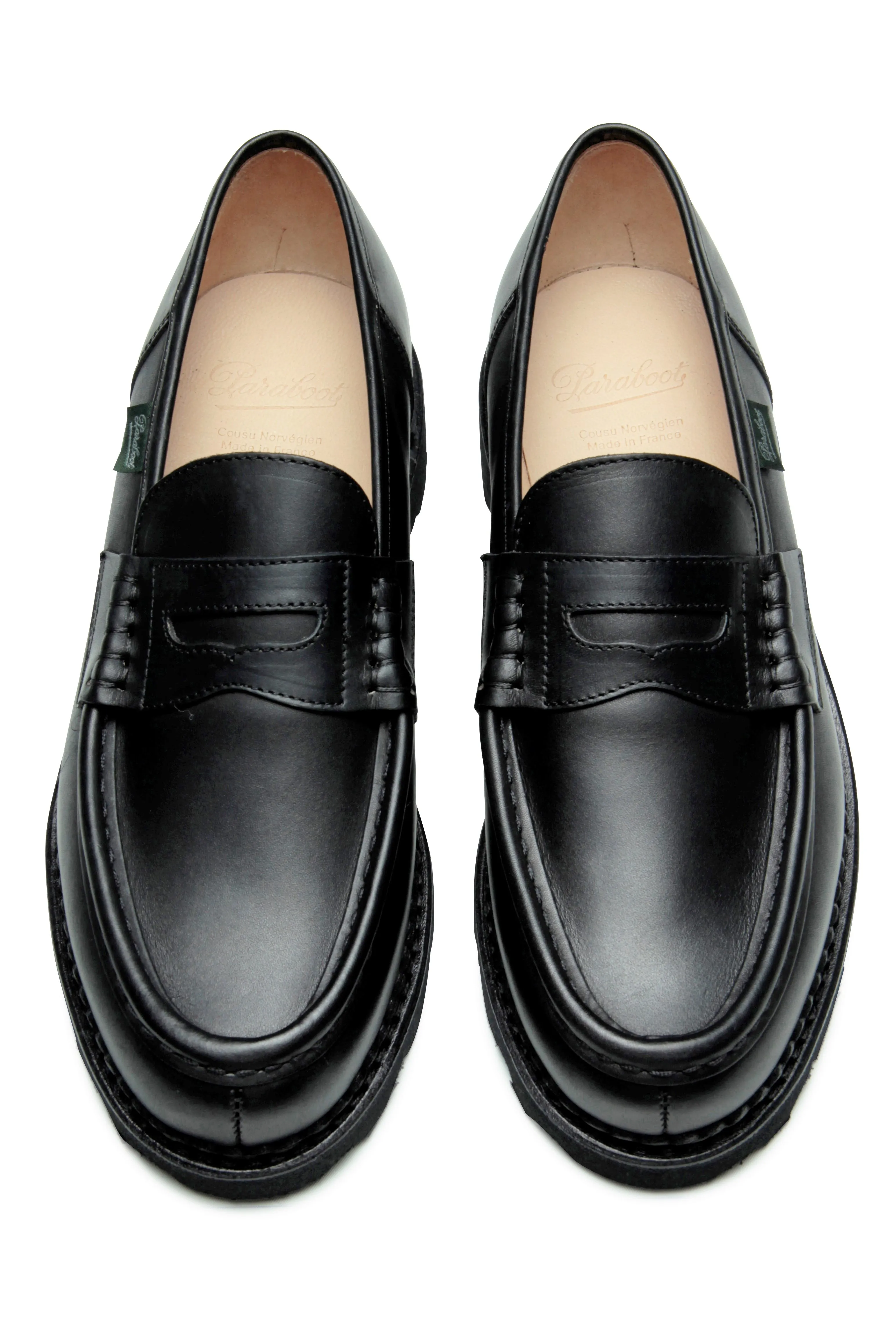 Paraboot Herren Reims / Marche - Schwarz Leder