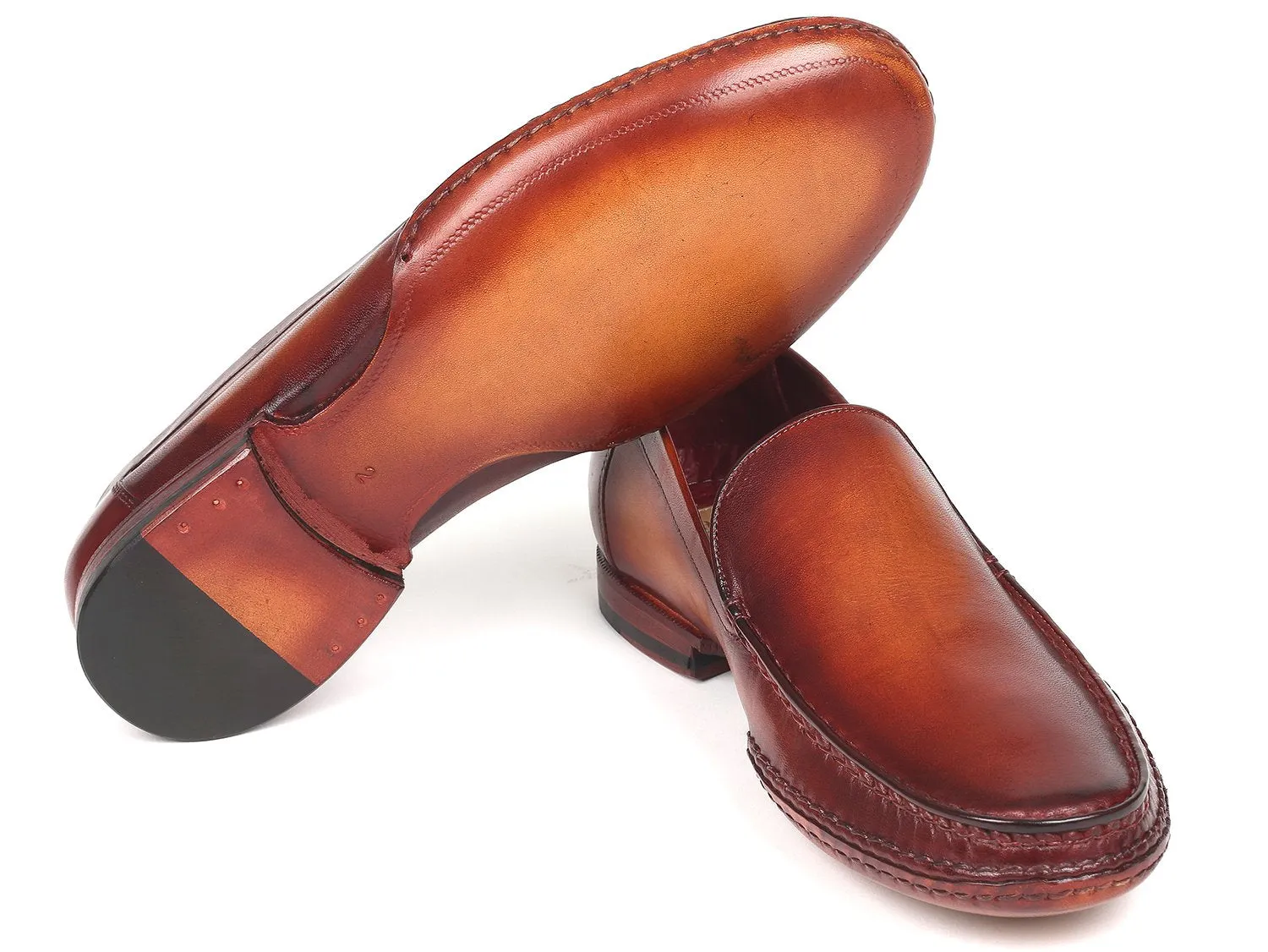 Paul Parkman Schuhe Paul Parkman Handgenähte Mokassins in Braun