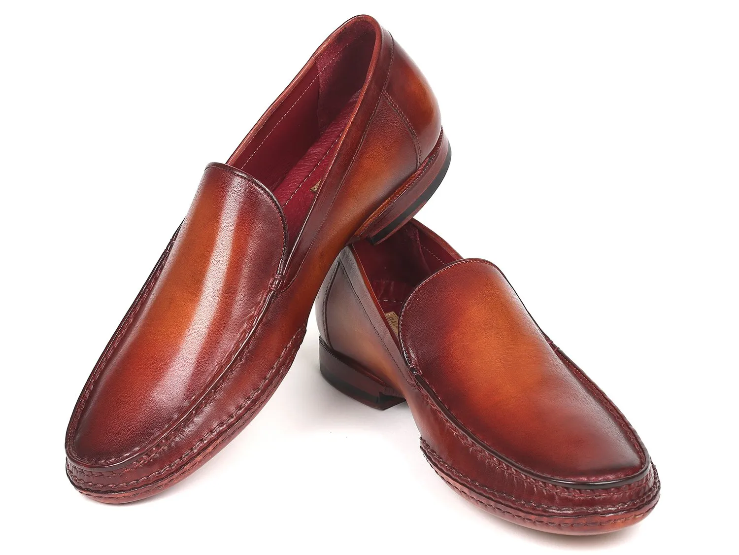 Paul Parkman Schuhe Paul Parkman Handgenähte Mokassins in Braun