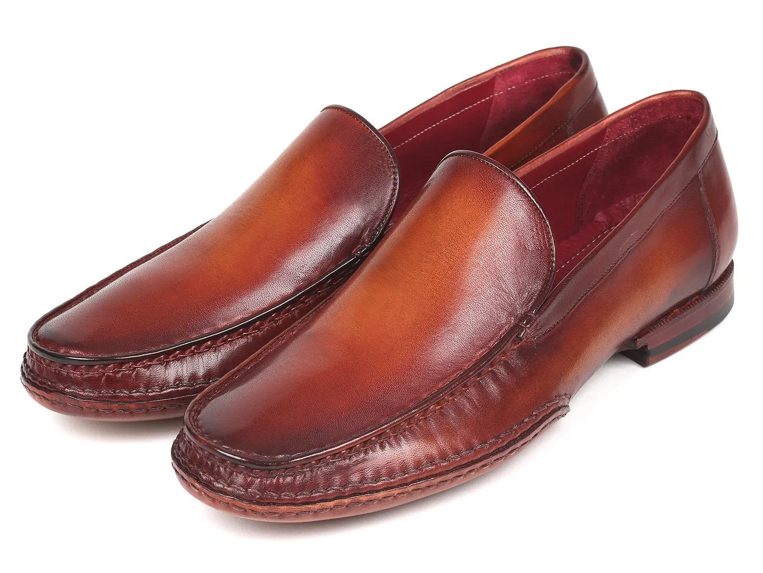 Paul Parkman Schuhe Paul Parkman Handgenähte Mokassins in Braun
