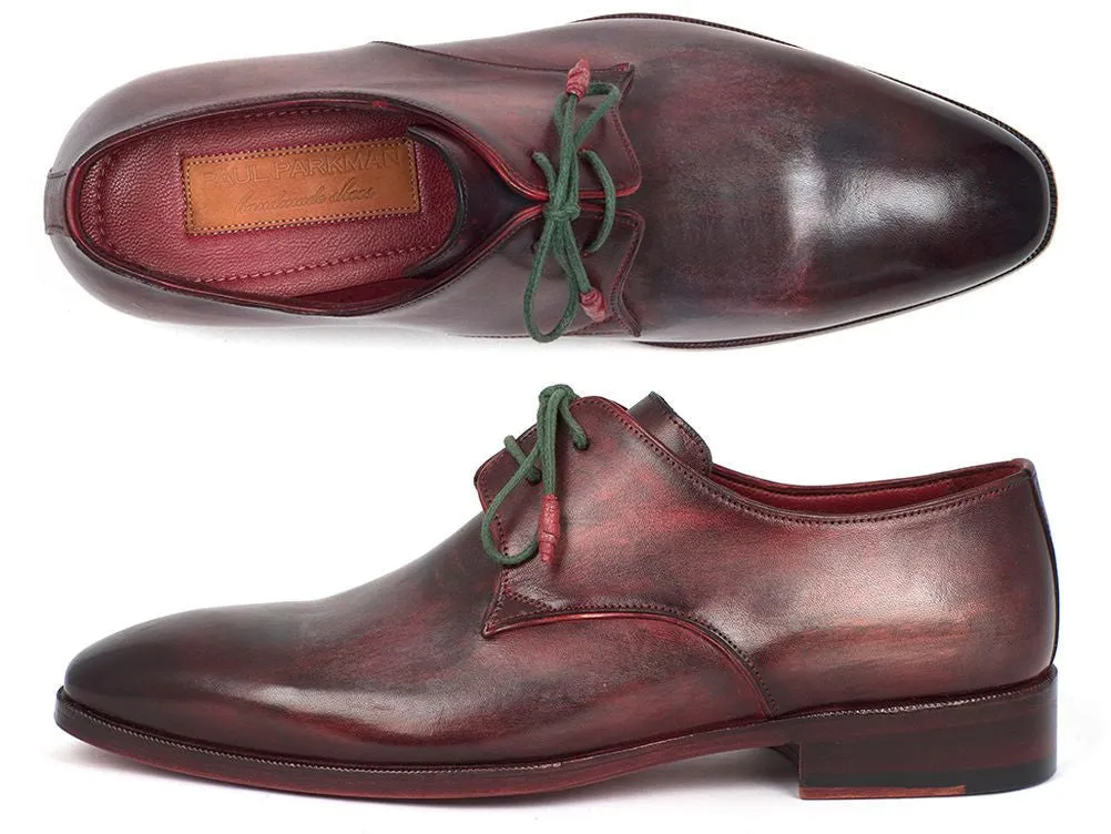 Paul Parkman Schuhe Paul Parkman Herren-Handbemalte Derby-Schuhe aus Leder in gemischten Farben