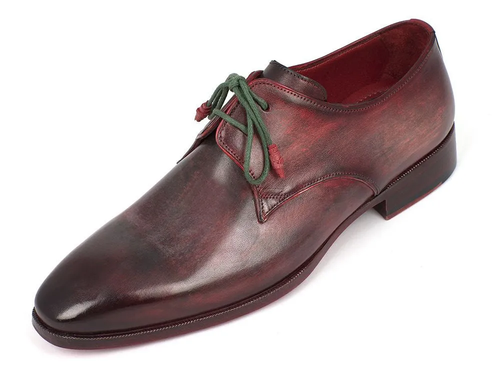 Paul Parkman Schuhe Paul Parkman Herren-Handbemalte Derby-Schuhe aus Leder in gemischten Farben