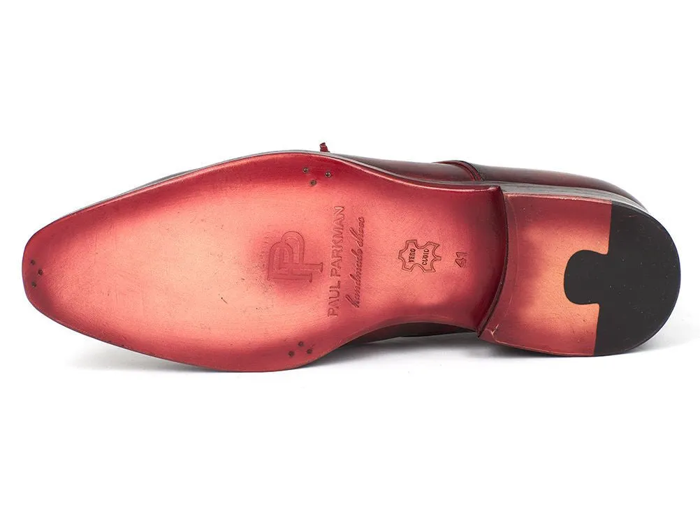 Paul Parkman Schuhe Paul Parkman Herren-Handbemalte Derby-Schuhe aus Leder in gemischten Farben