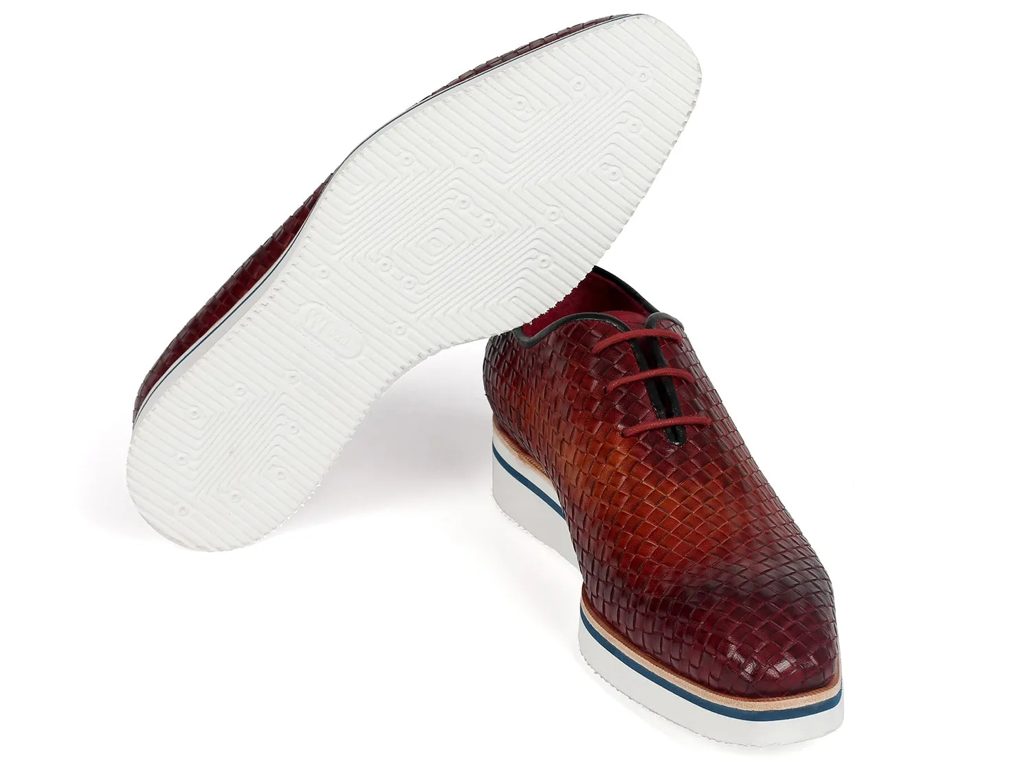 Paul Parkman Schuhe Paul Parkman Herren Geflochtene Leder Smart Casual Schuhe in Braun