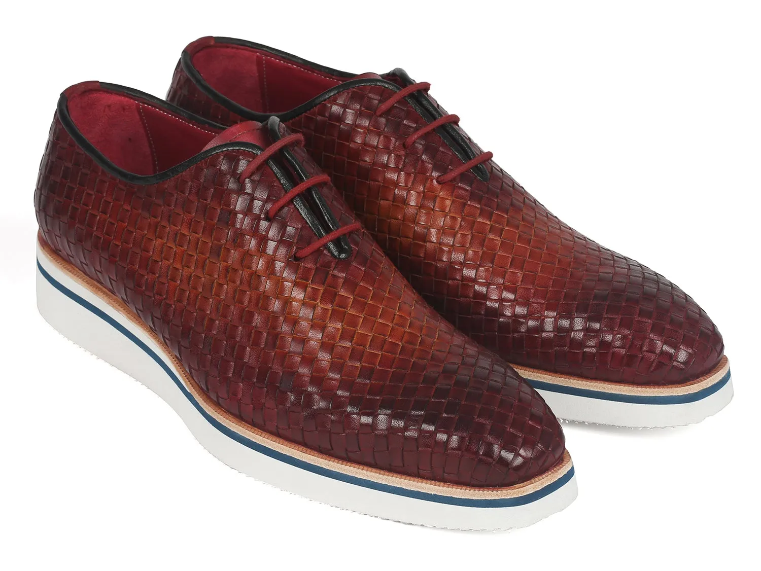 Paul Parkman Schuhe Paul Parkman Herren Geflochtene Leder Smart Casual Schuhe in Braun