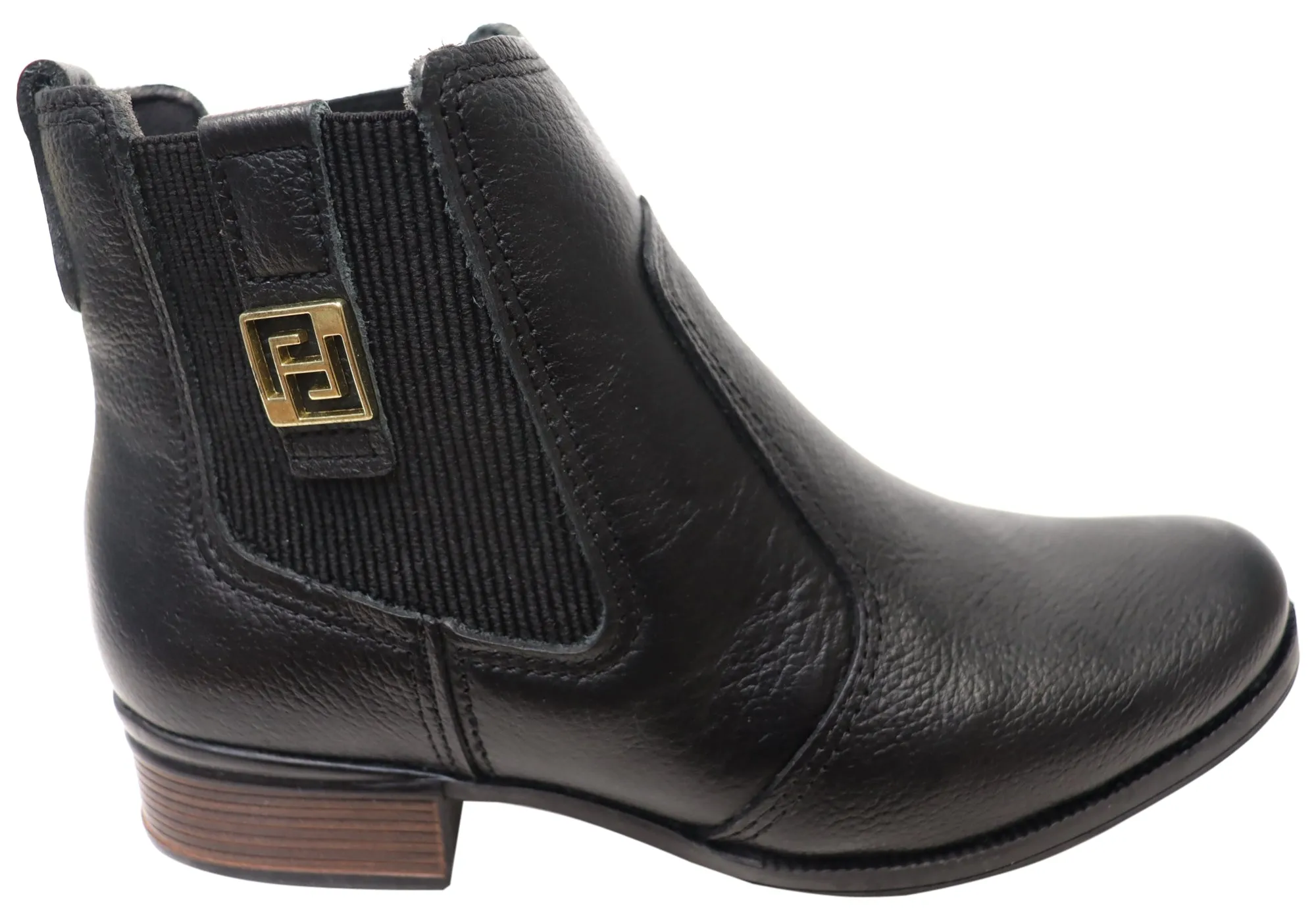 Pegada Carla Damen Ledern Stiefeletten mit niedrigem Absatz, hergestellt in Brasilien Pegada Schuhe