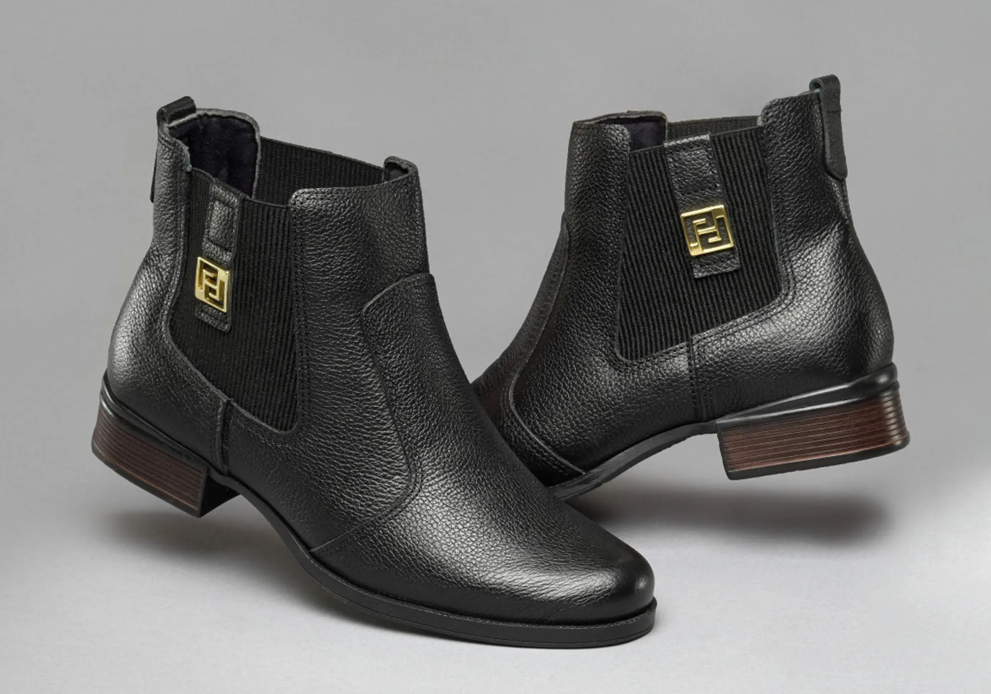 Pegada Carla Damen Ledern Stiefeletten mit niedrigem Absatz, hergestellt in Brasilien Pegada Schuhe