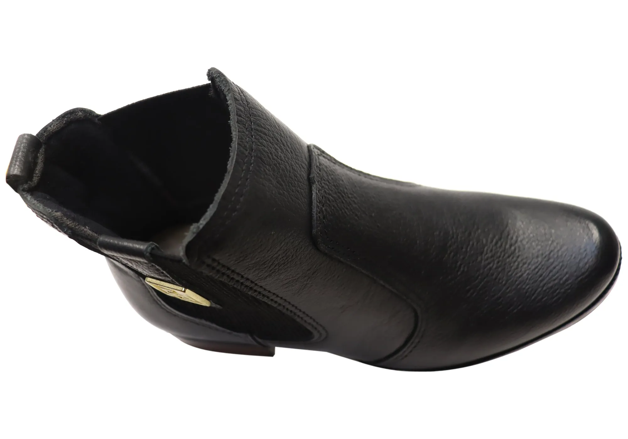 Pegada Carla Damen Ledern Stiefeletten mit niedrigem Absatz, hergestellt in Brasilien Pegada Schuhe