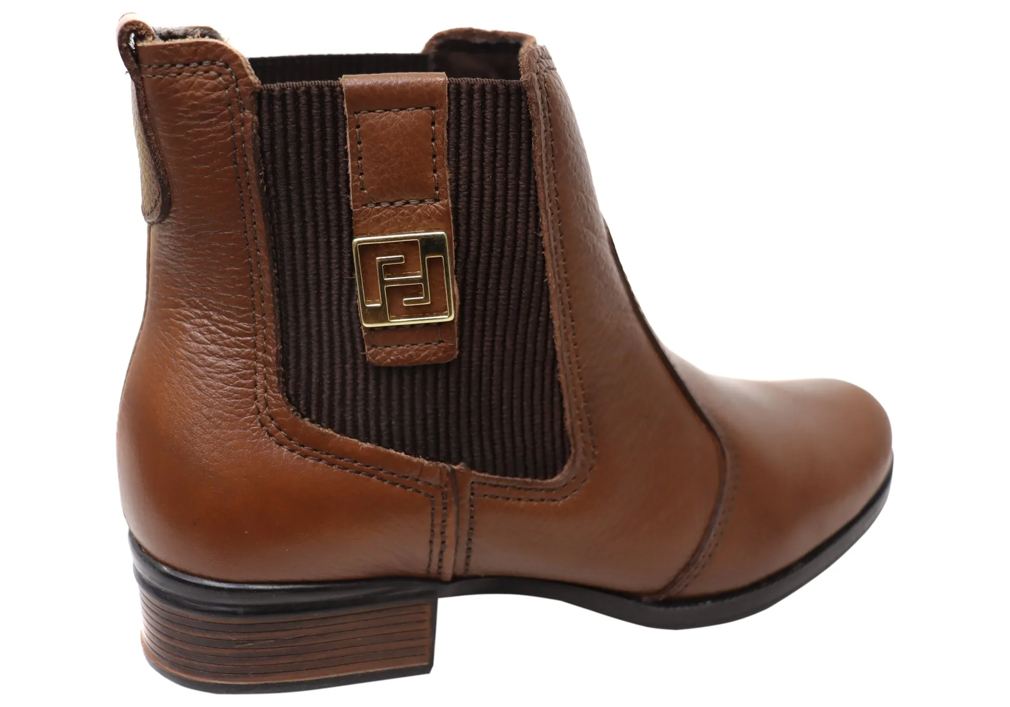 Pegada Carla Damen Ledern Stiefeletten mit niedrigem Absatz, hergestellt in Brasilien Pegada Schuhe