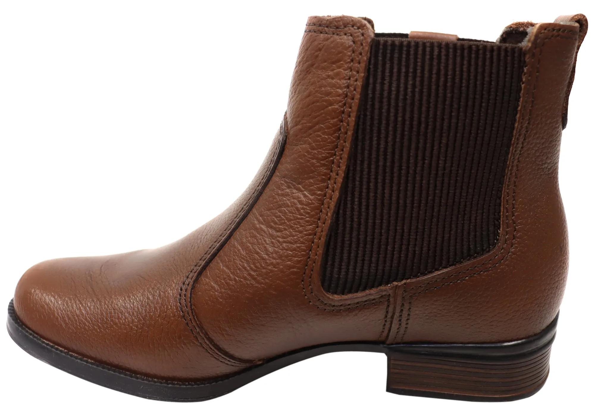 Pegada Carla Damen Ledern Stiefeletten mit niedrigem Absatz, hergestellt in Brasilien Pegada Schuhe