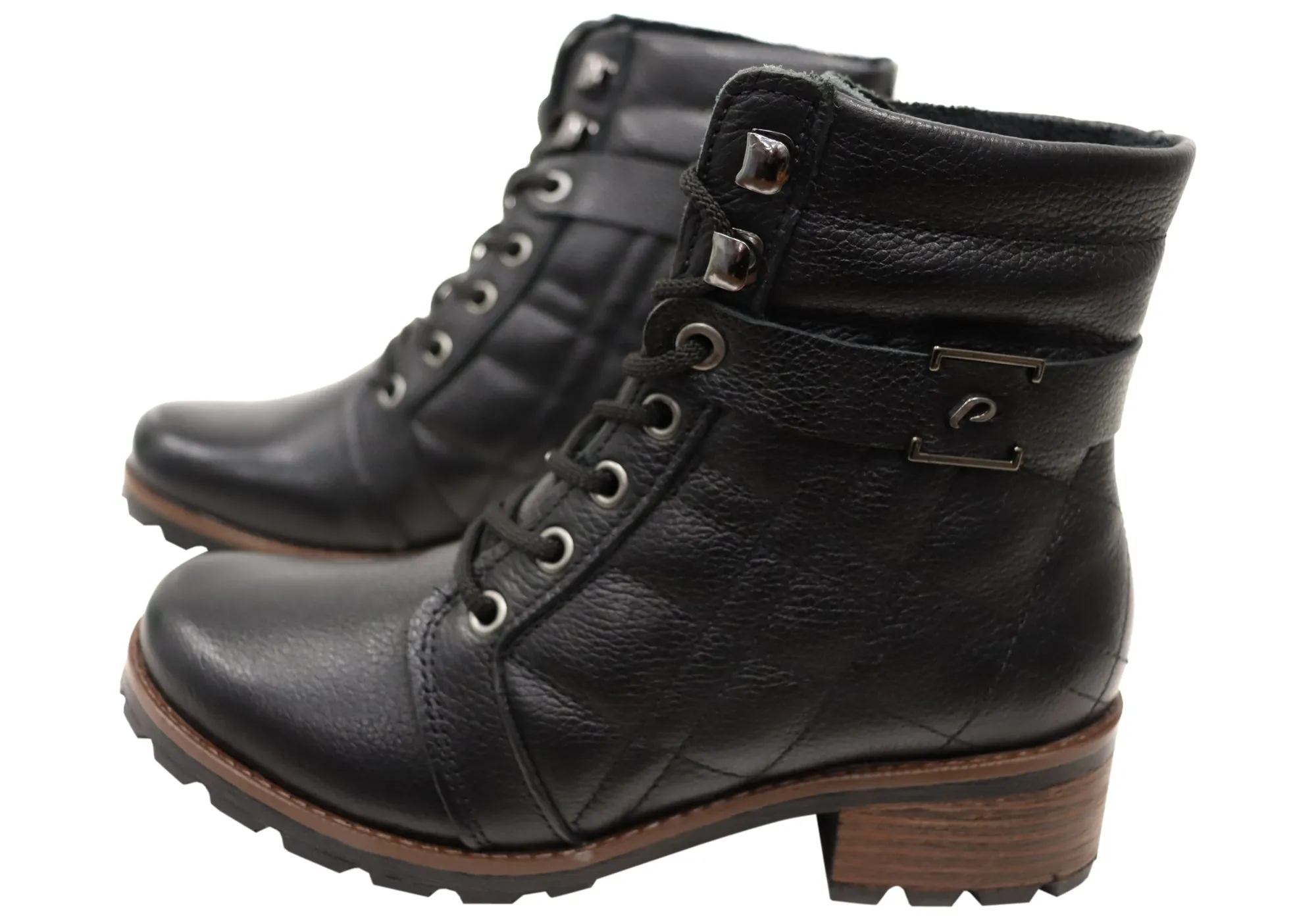 Pegada Gracey Damen Bequeme Brasilianische Leder Schnürstiefel Pegada Schuhe