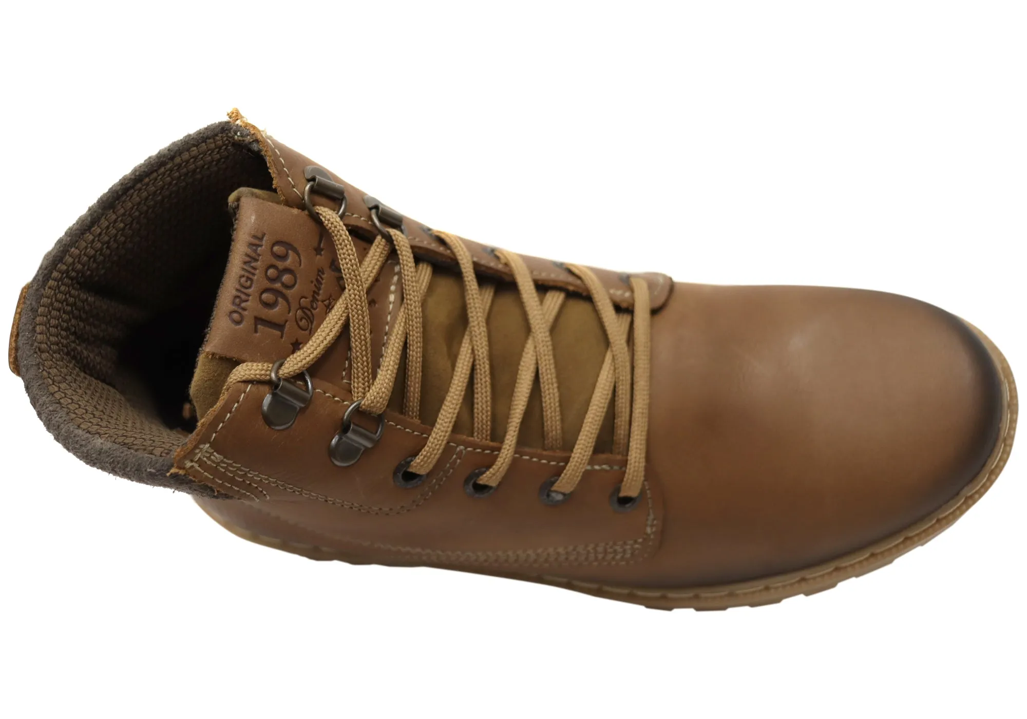 Pegada Hummer Herren Bequeme Schnürstiefel aus Leder Hergestellt in Brasilien Pegada Schuhe