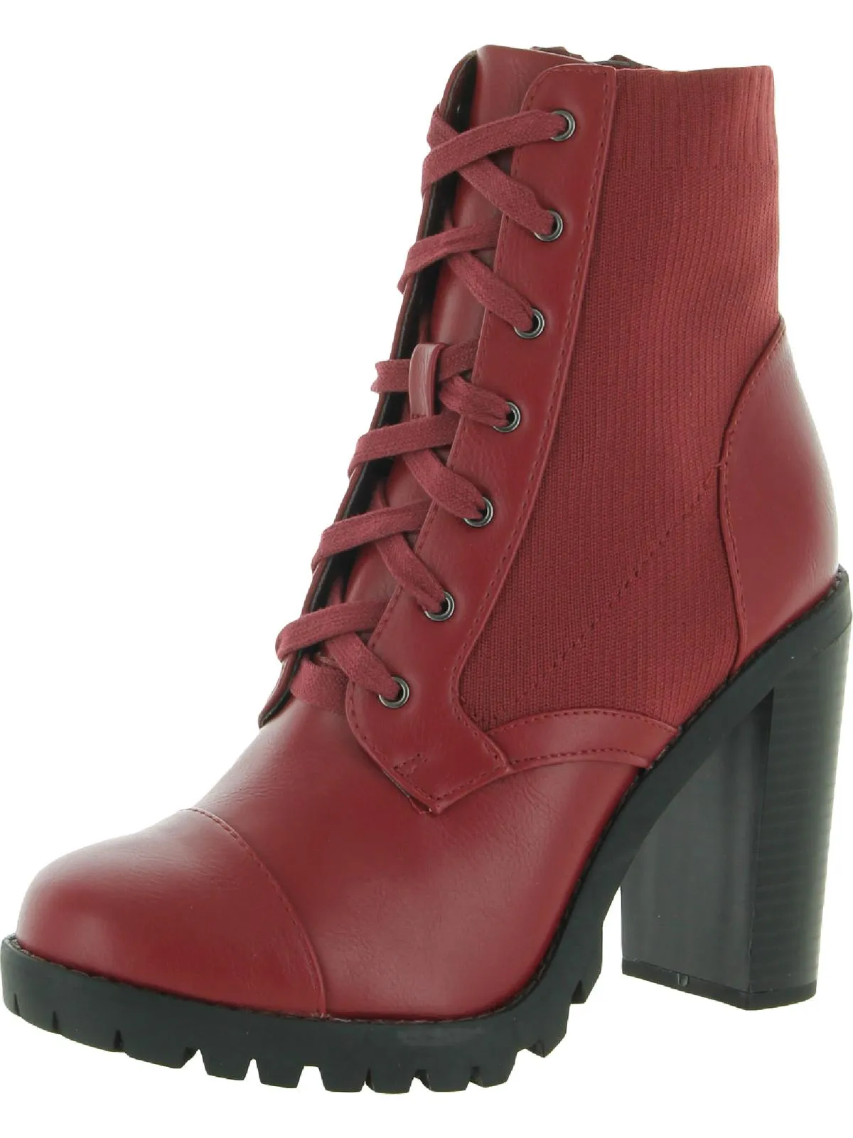Pilas Damen Stiefeletten mit Schnürung aus Kunstleder ecco Schuhe